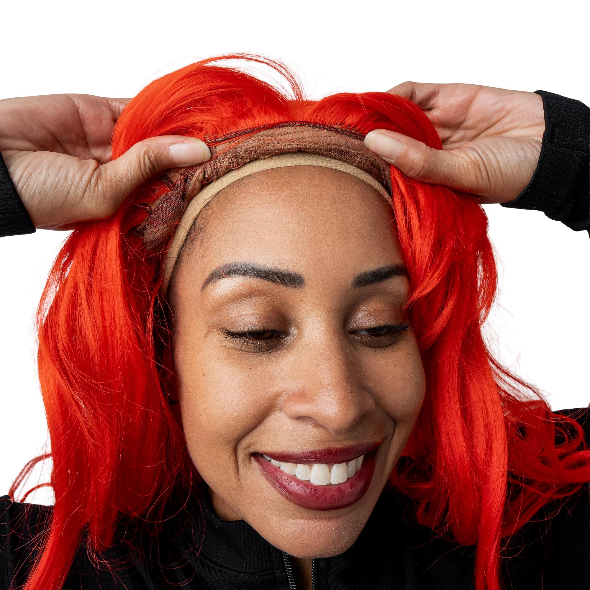 Burlesque Bright Red Wig