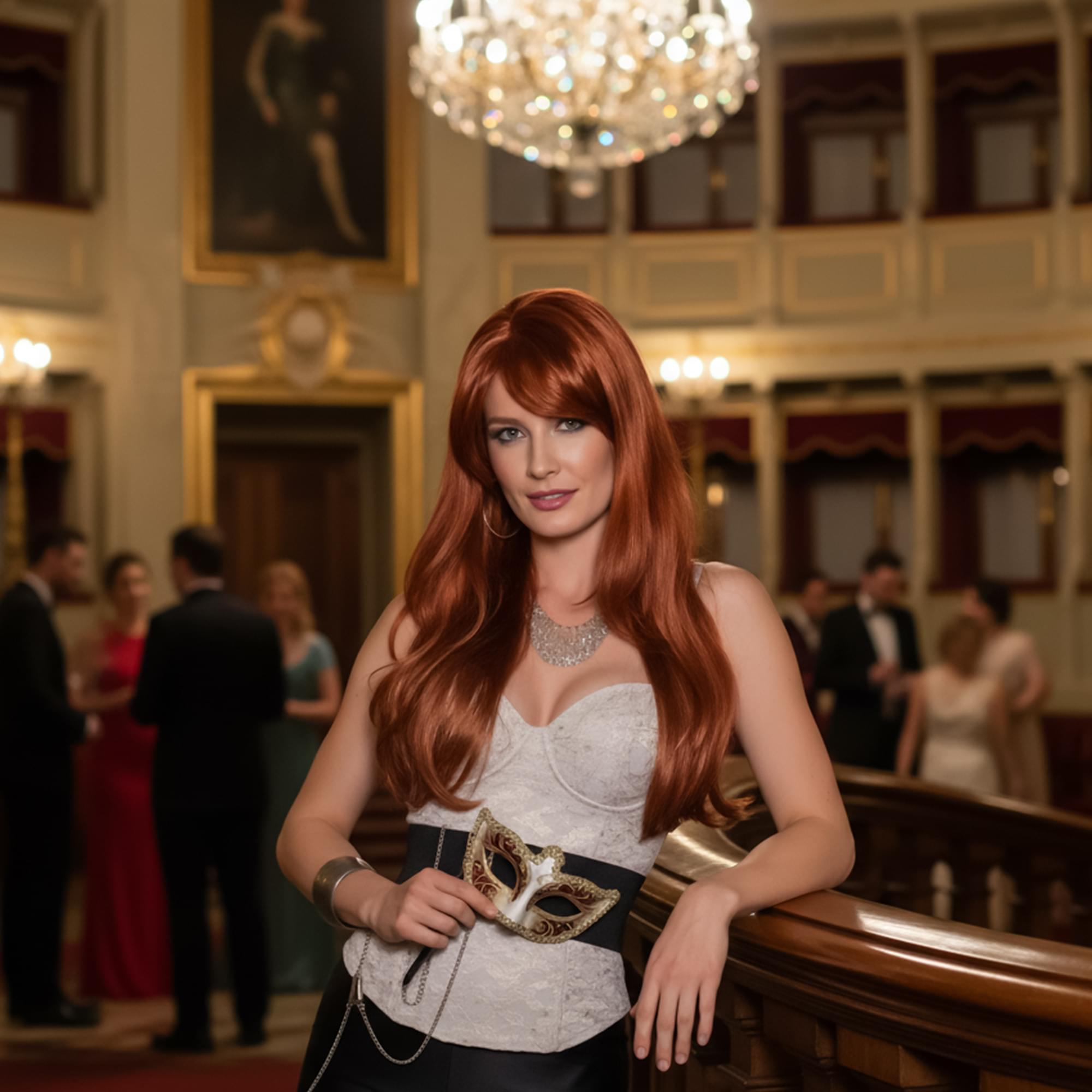 Carmen Long Auburn Wig Costume Accessory