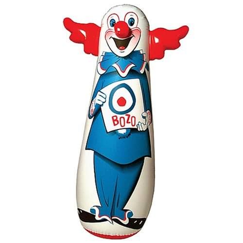 Bozo The Clown Inflatable 46" Bozo Bop Punching Bag