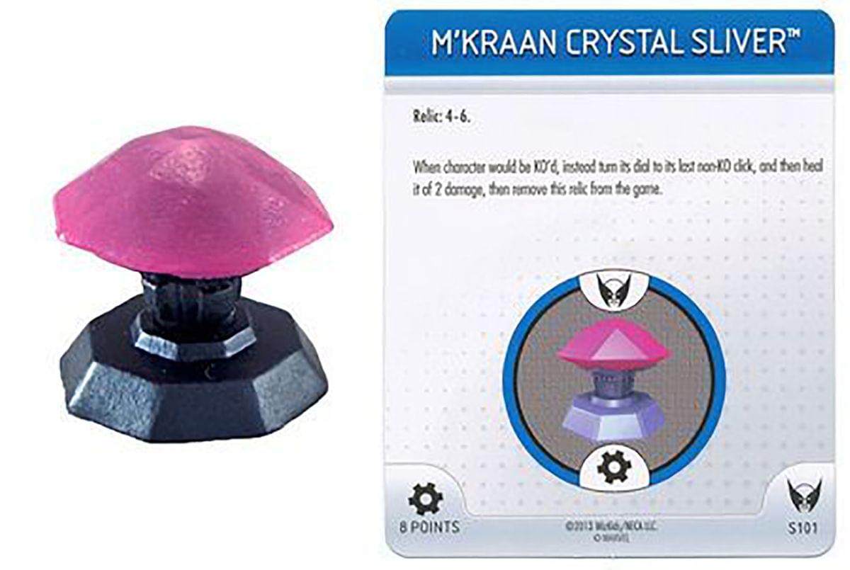 Marvel Heroclix #S101 M'Kraan Crystal Sliver Object with Card