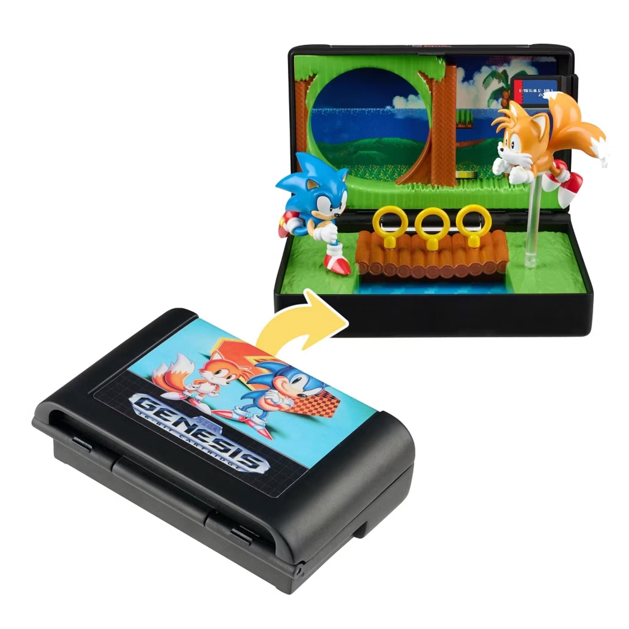 Sonic 2 Sega Console Heroes Cartridge Playset | Sonic & Tails