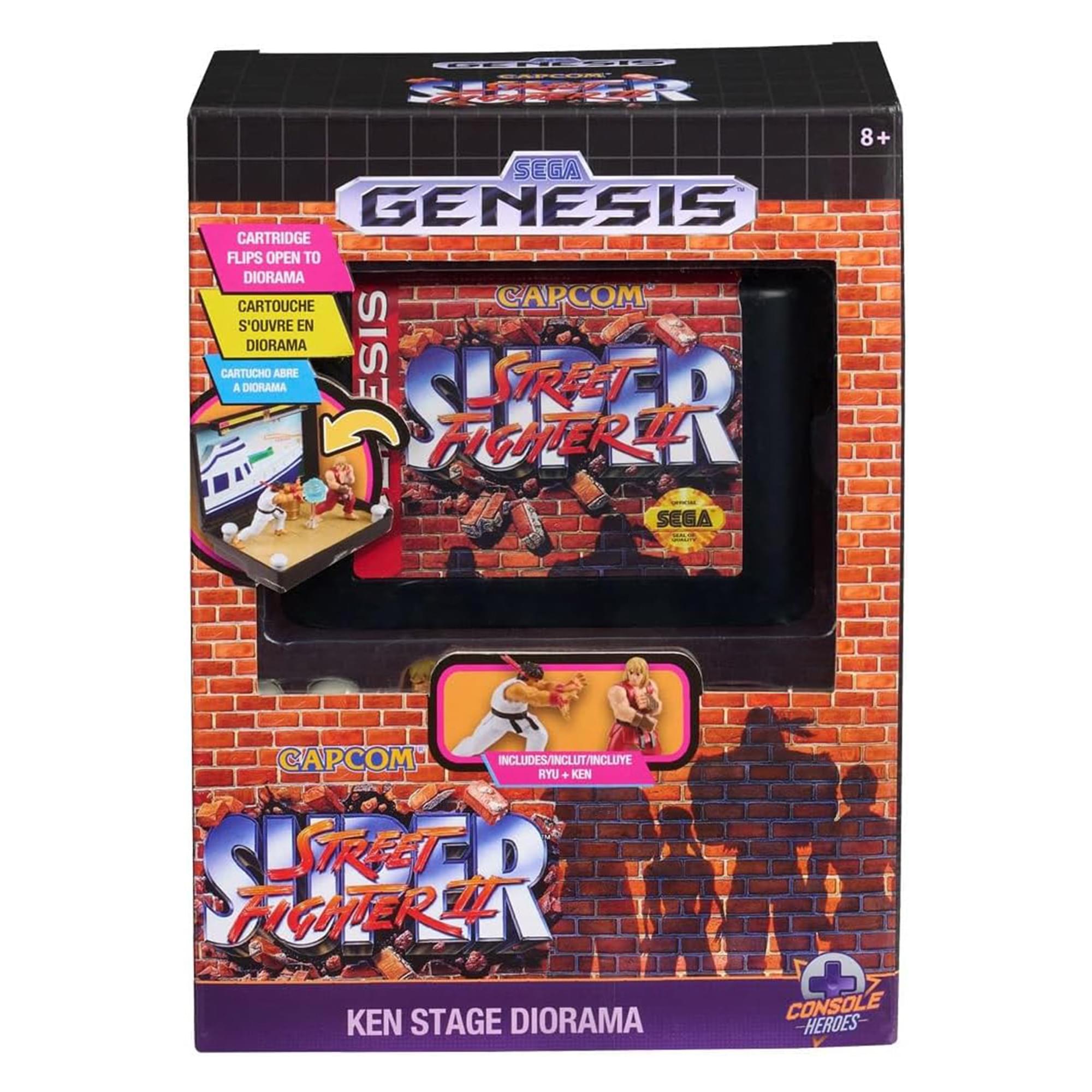 Street Fighter II Sega Console Heroes Cartridge Playset | Ryu & Ken