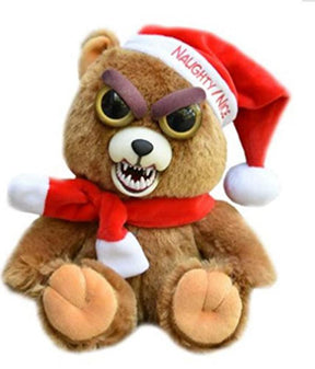 Feisty Pets Ebenezer Claws Santa Bear 8" Plush