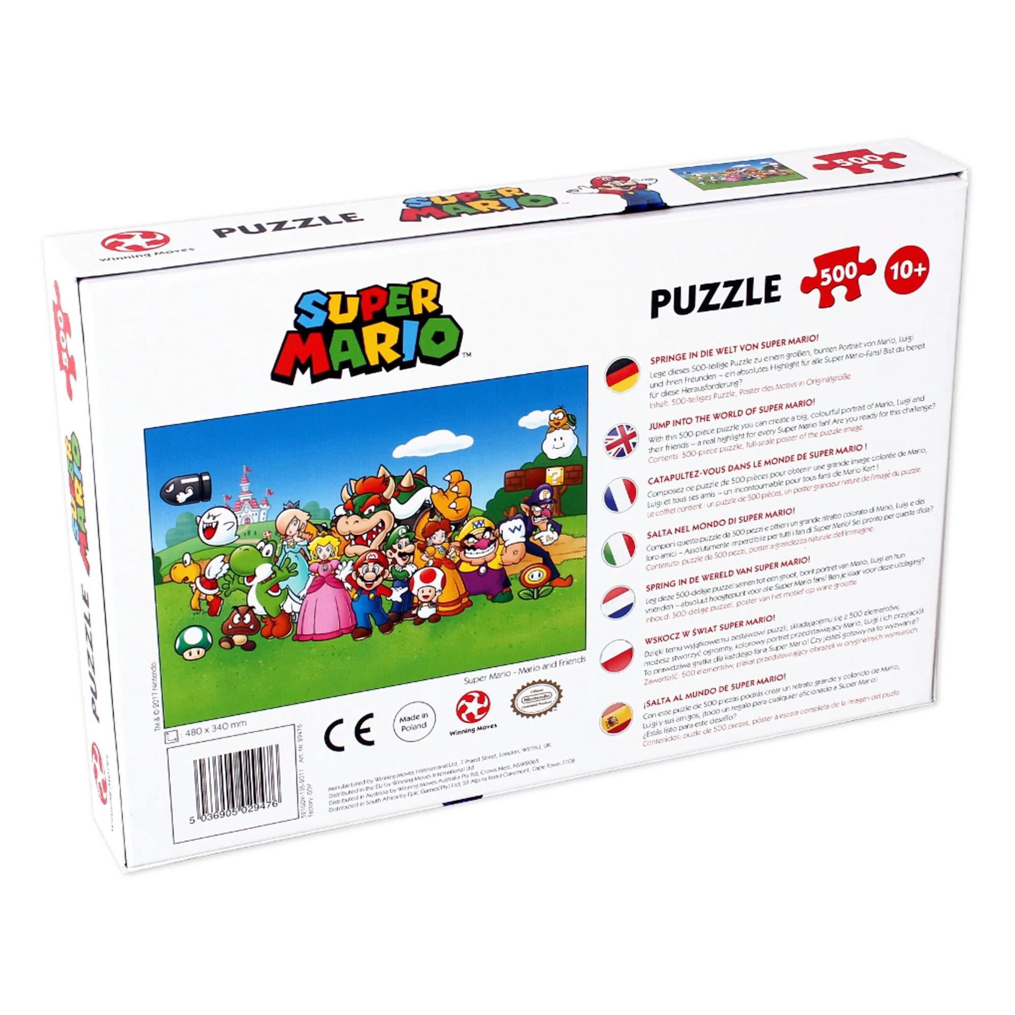 Mario and Friends 500 Piece Jigsaw Puzzle
