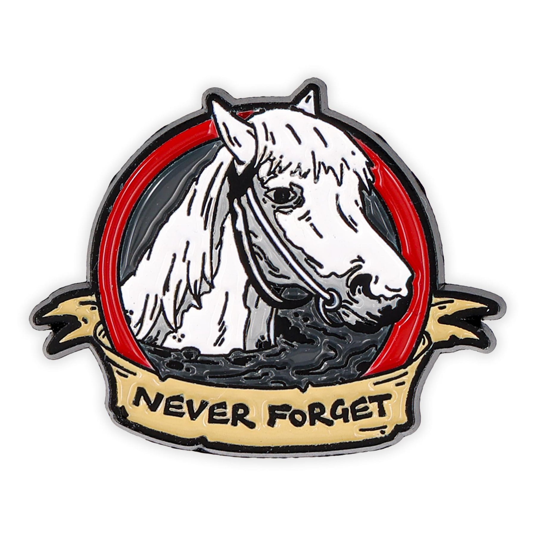 The Never Ending Story Artax Horse "Never Forget" Enamel Collector Pin