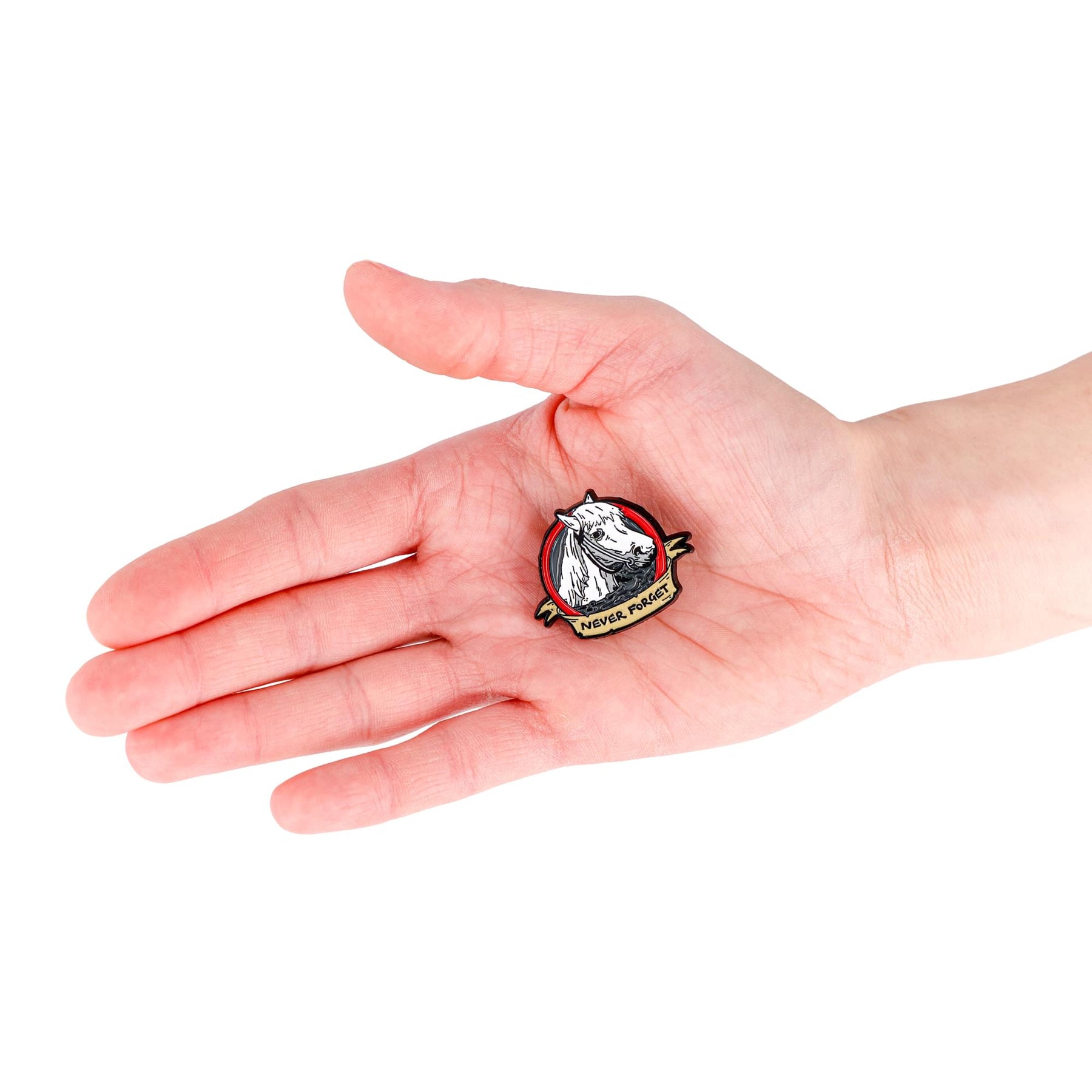 The Never Ending Story Artax Horse "Never Forget" Enamel Collector Pin