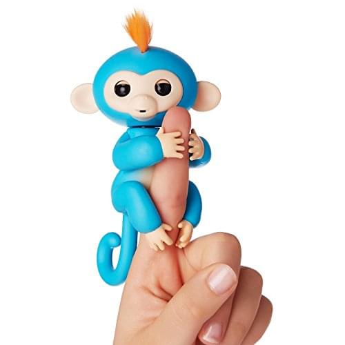 WowWee Fingerlings Interactive Baby Monkey Toy: Boris (Blue to Orange)