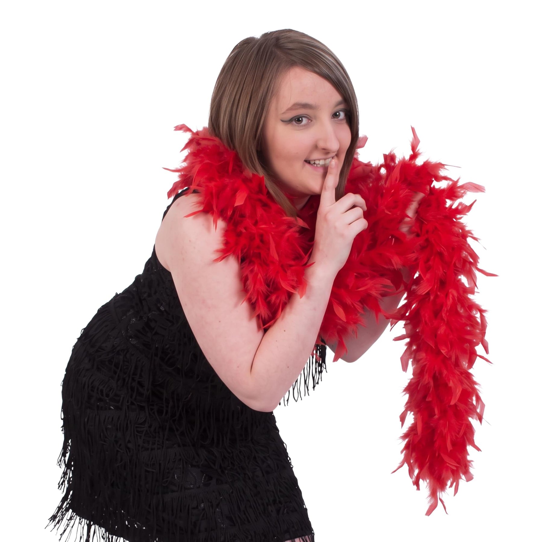 Red Feather Boa