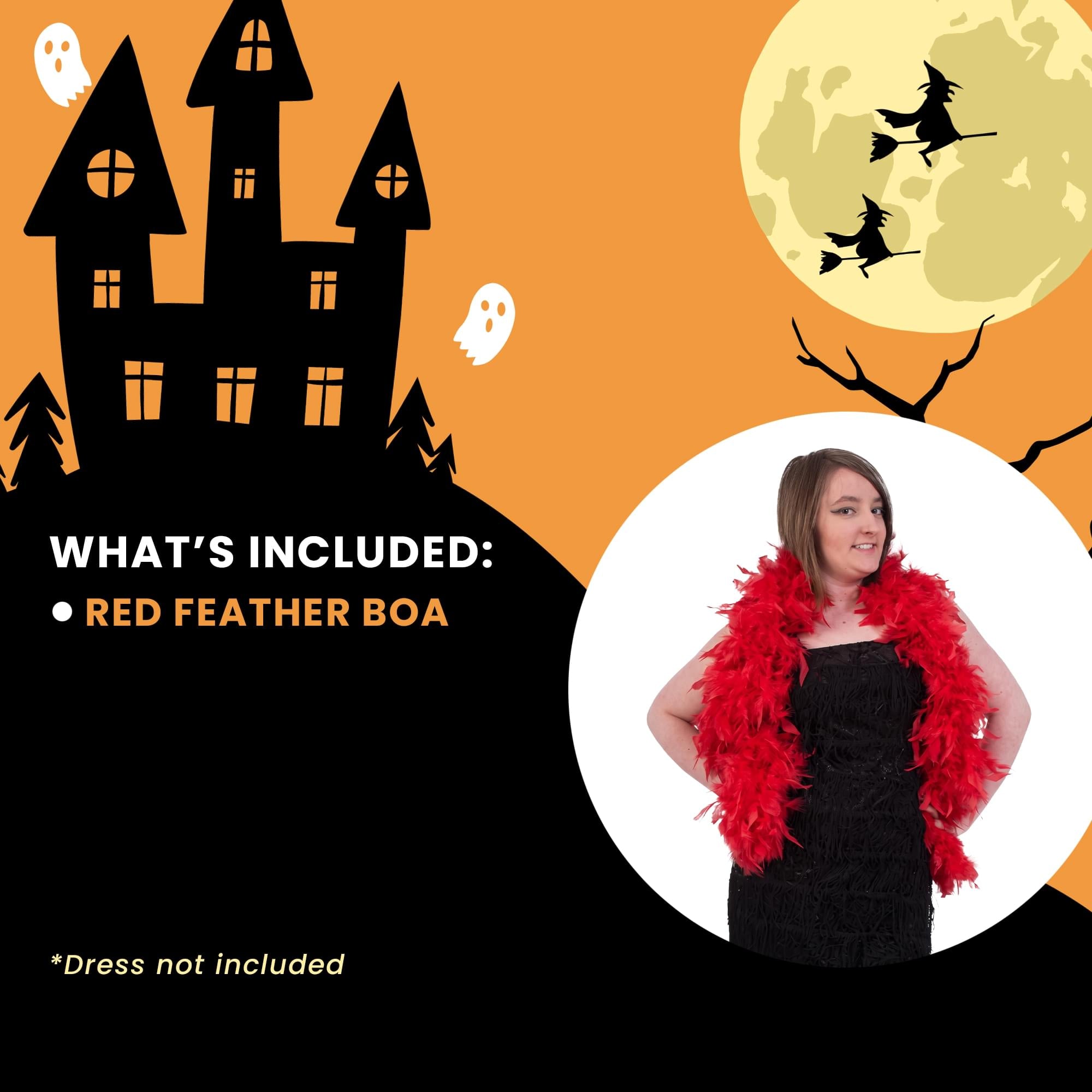 Red Feather Boa