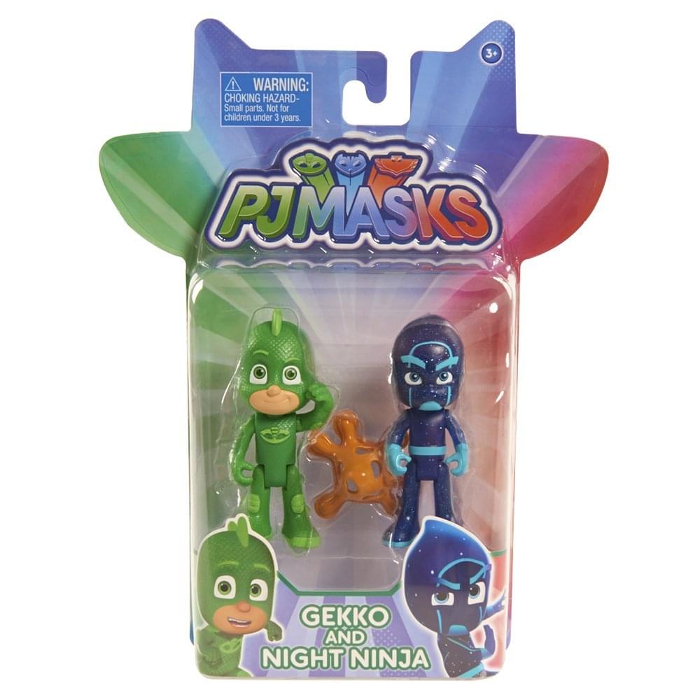 PJ Masks 3" Figure Pack: Gecko and Night Ninja