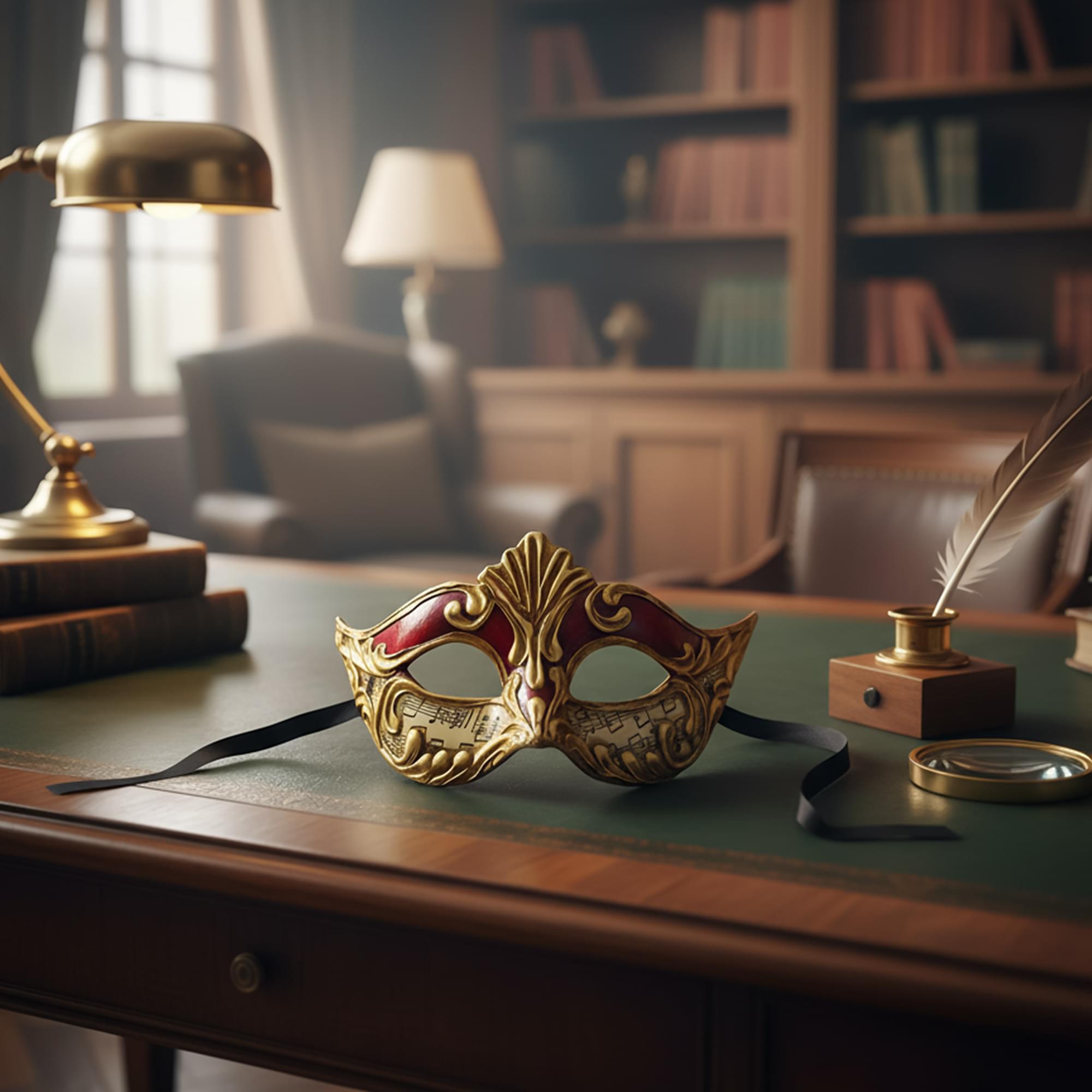 Colombina Pointed Masquerade Mask Costume Accessory