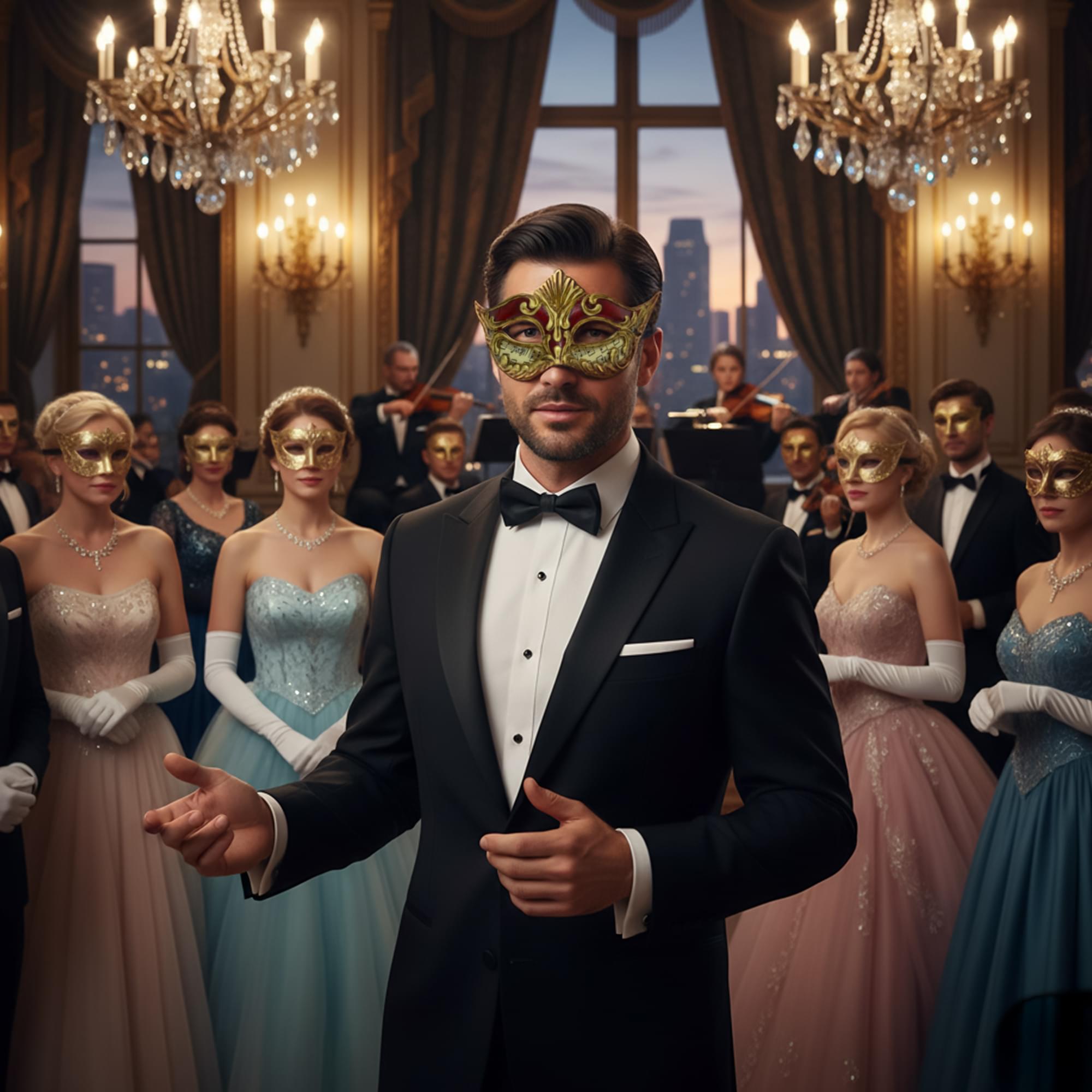 Colombina Pointed Masquerade Mask Costume Accessory