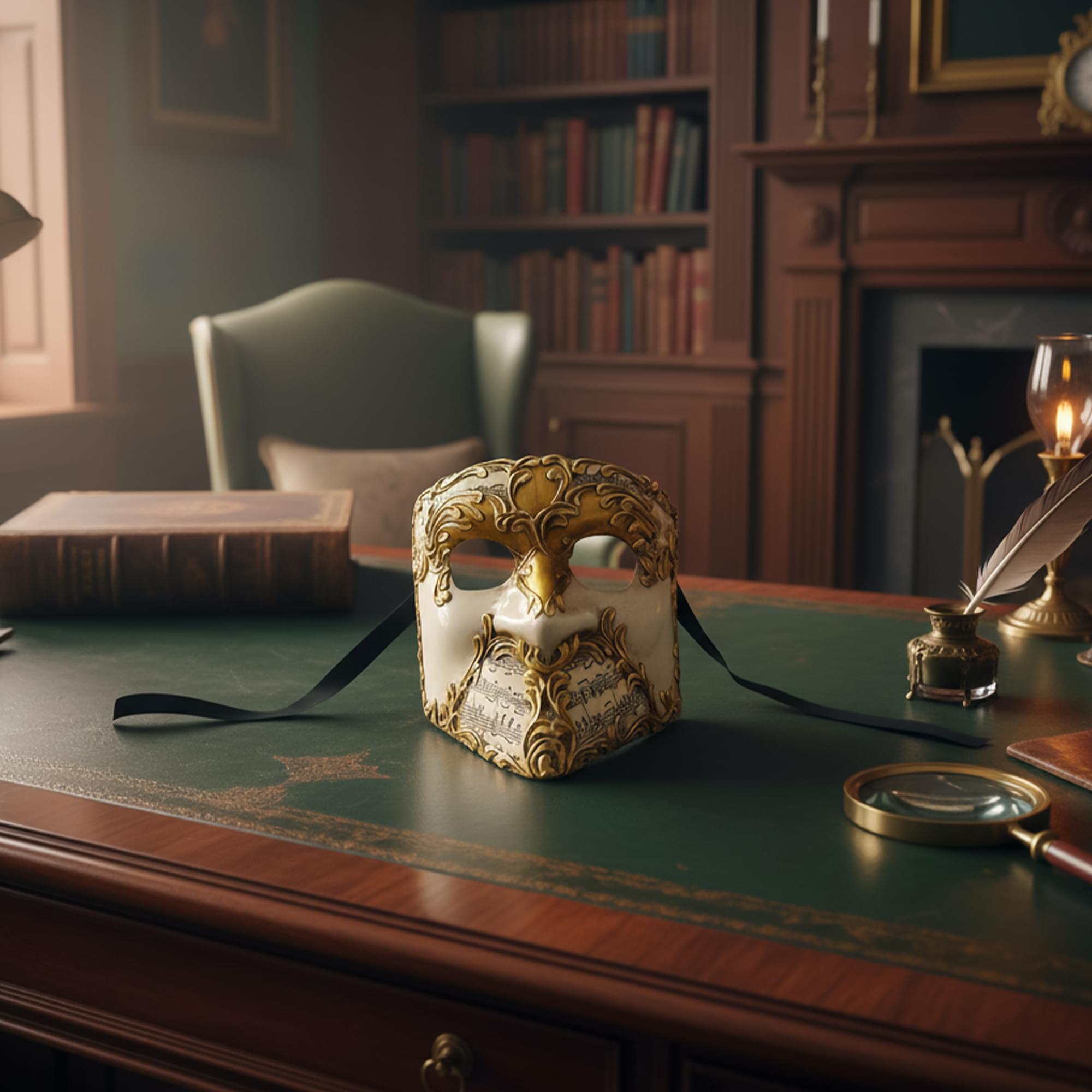 Bautta Masquerade Mask Costume Accessory