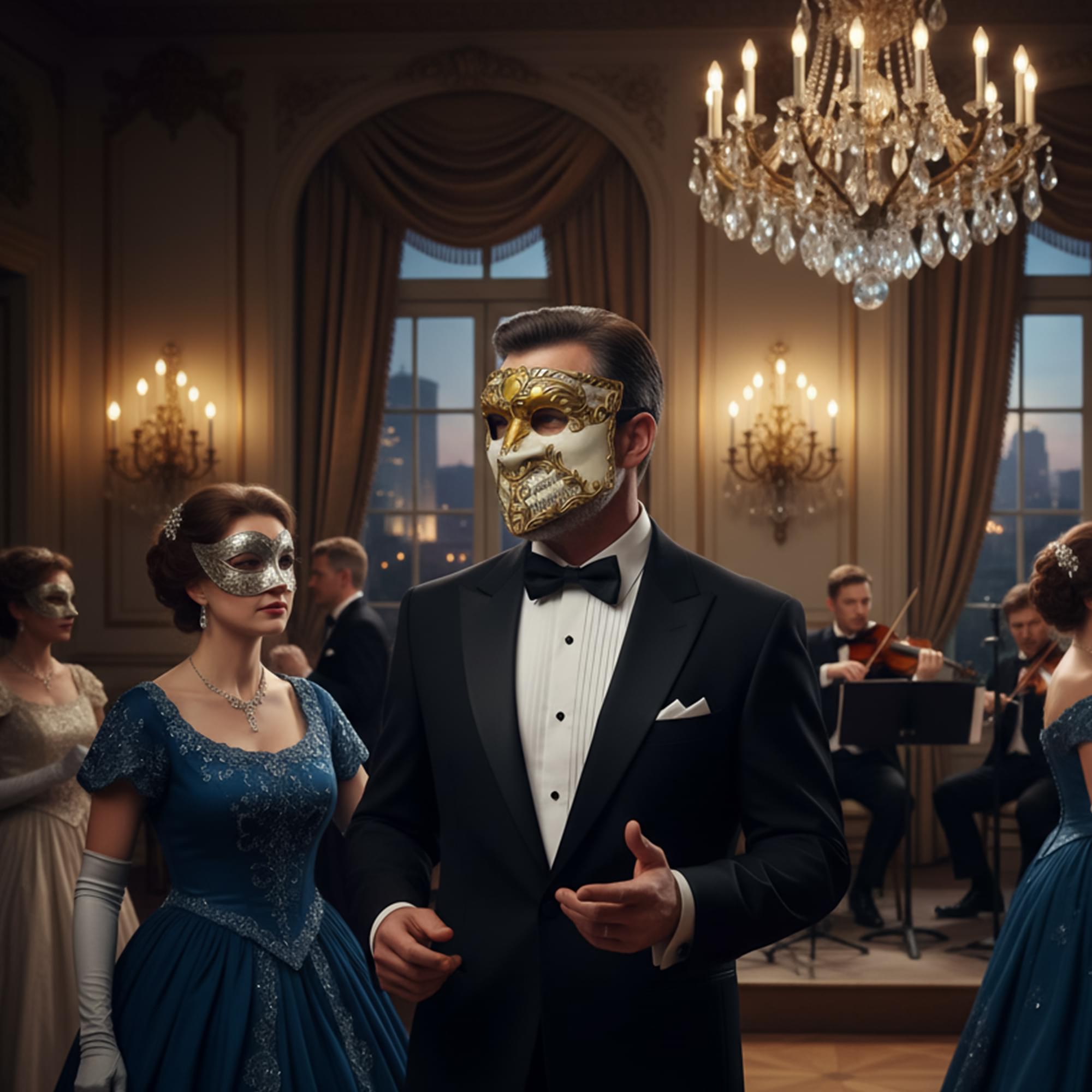 Bautta Masquerade Mask Costume Accessory