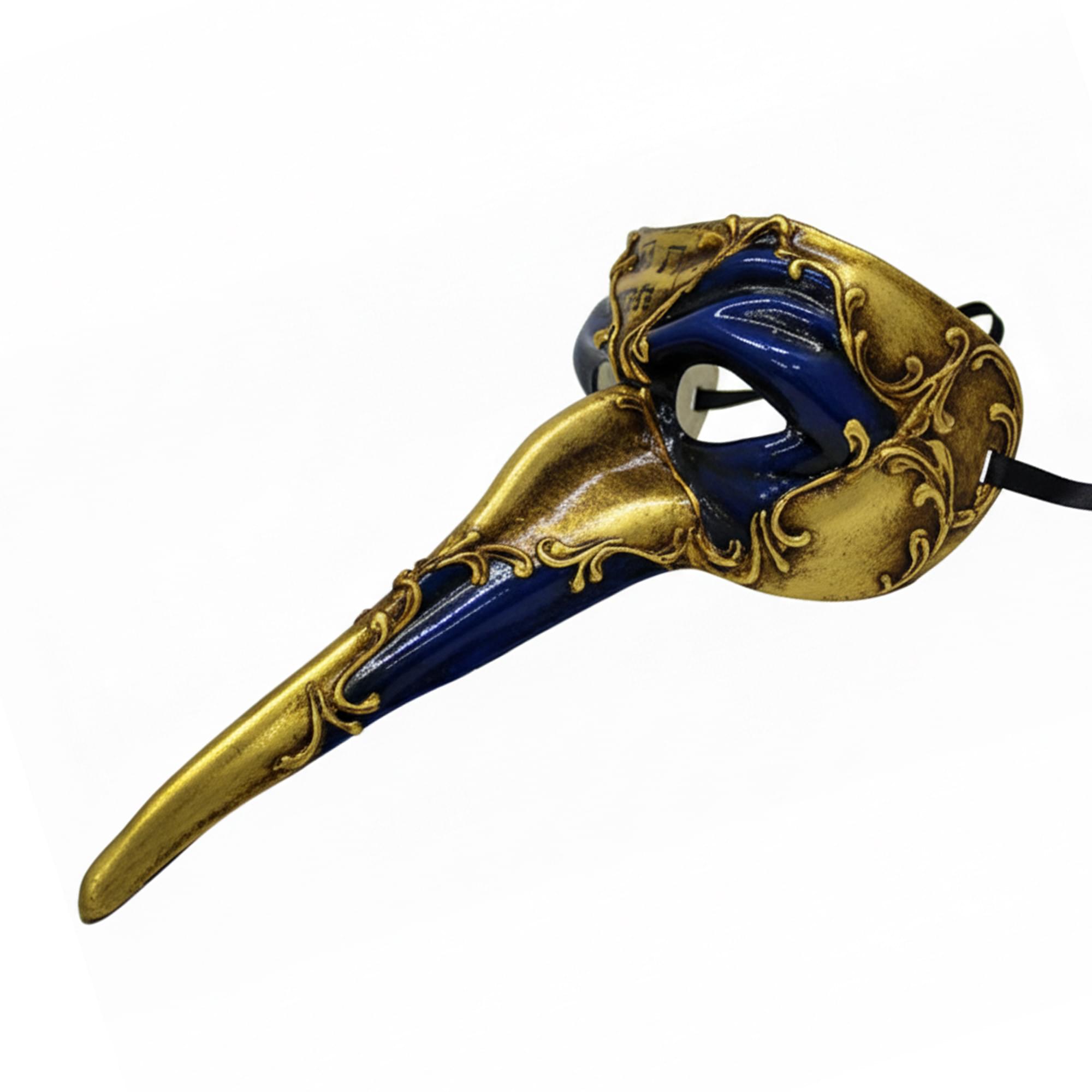 Long Curved Nose Masquerade Mask | Colors Vary Costume Accessory