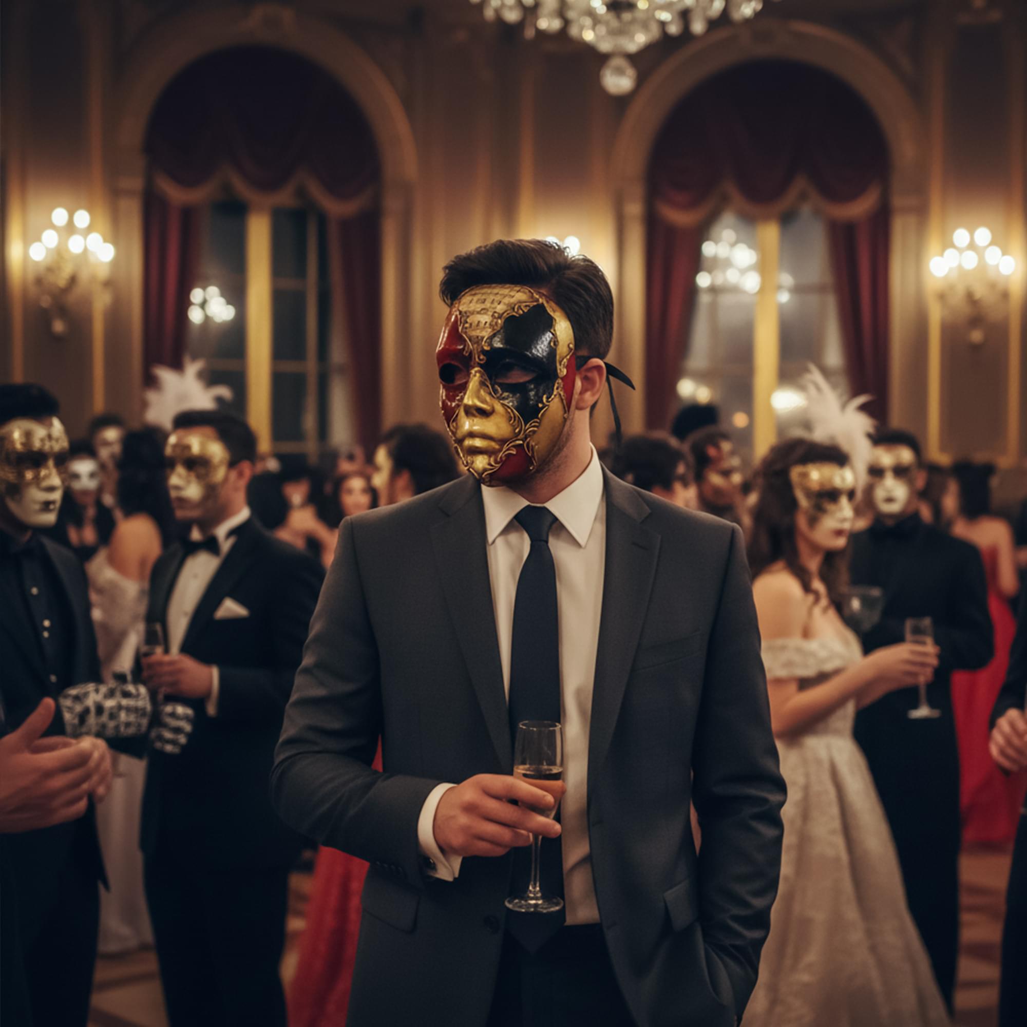 Full Face Masquerade Mask Costume Accessory