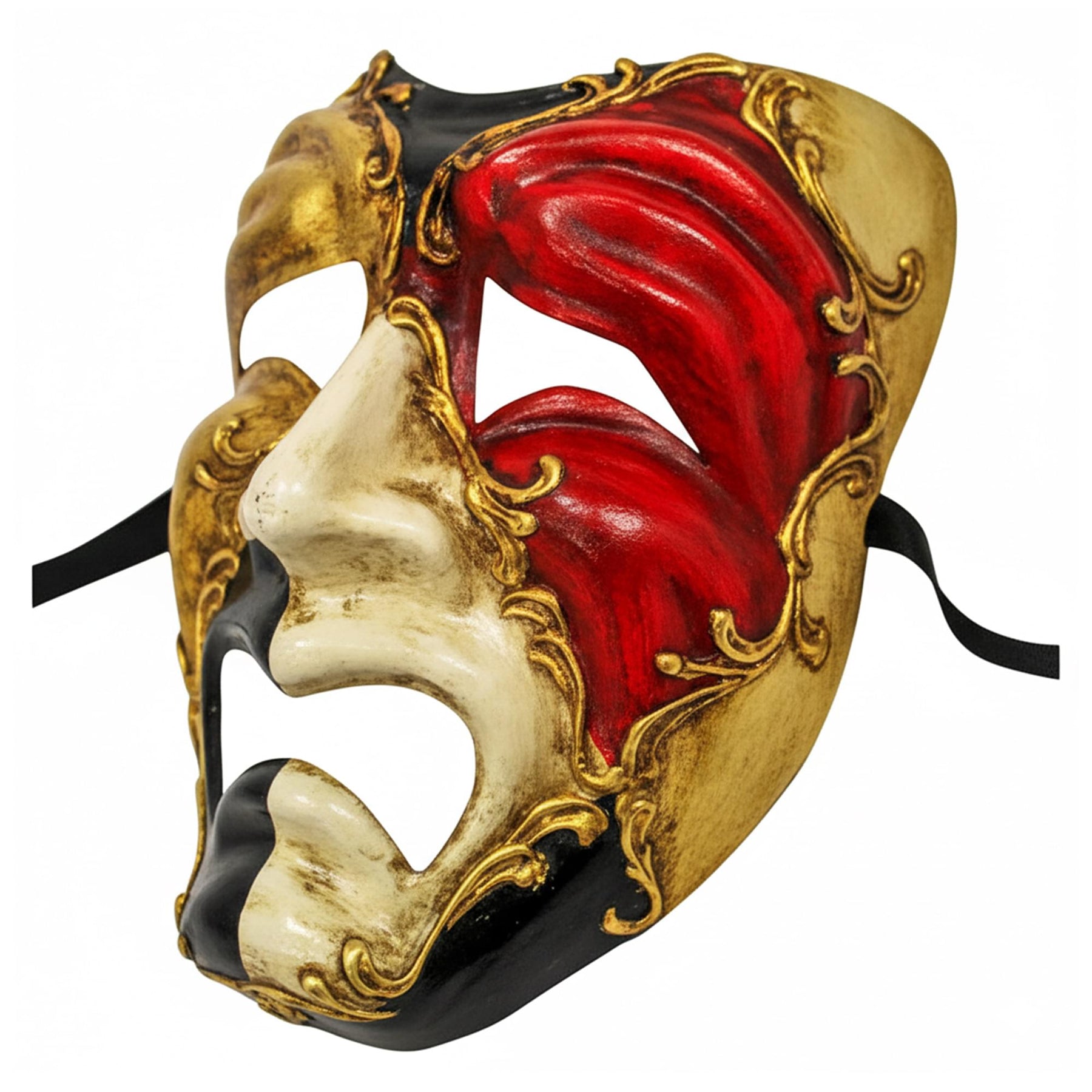 Tragedy Masquerade Mask Costume Accessory