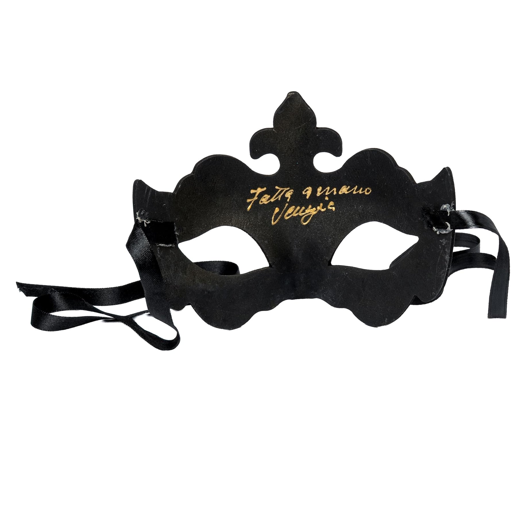 Farfallina Adult Costume Masquerade Mask | Black/Gold