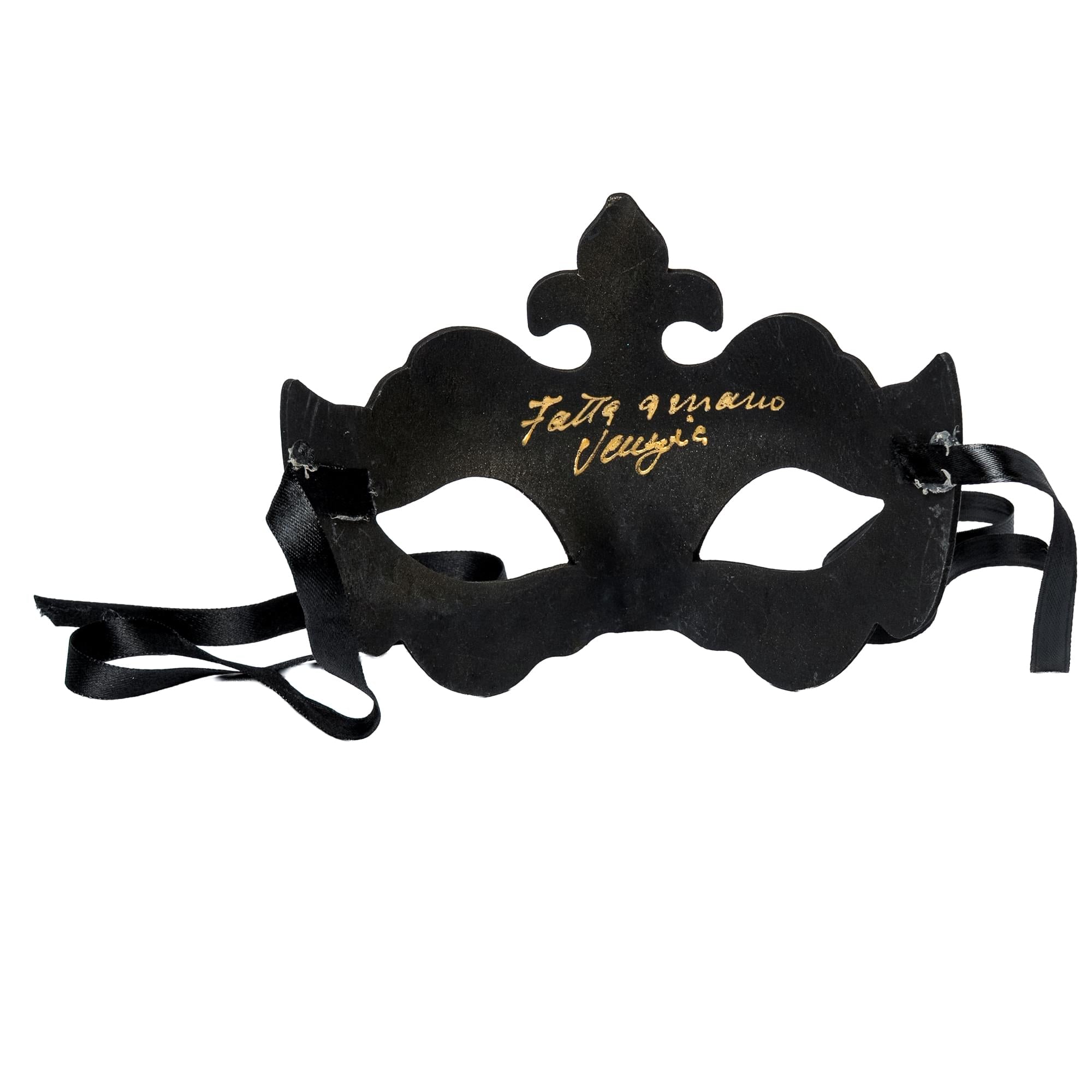 Farfallina Adult Costume Masquerade Mask | Black/Gold