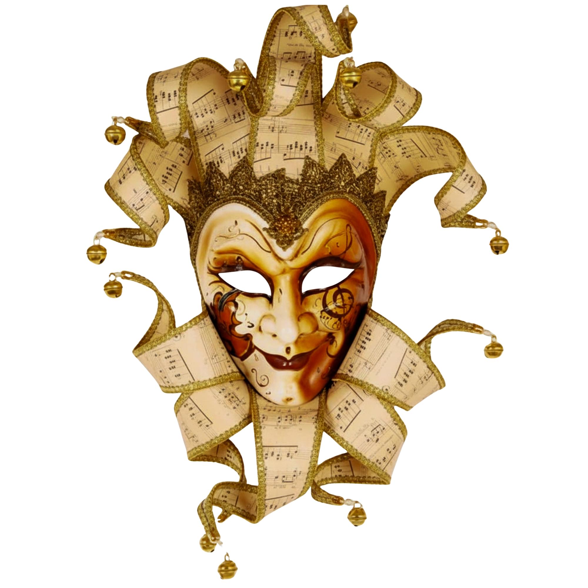 Joker with Music Masquerade Mask Costume Accessory