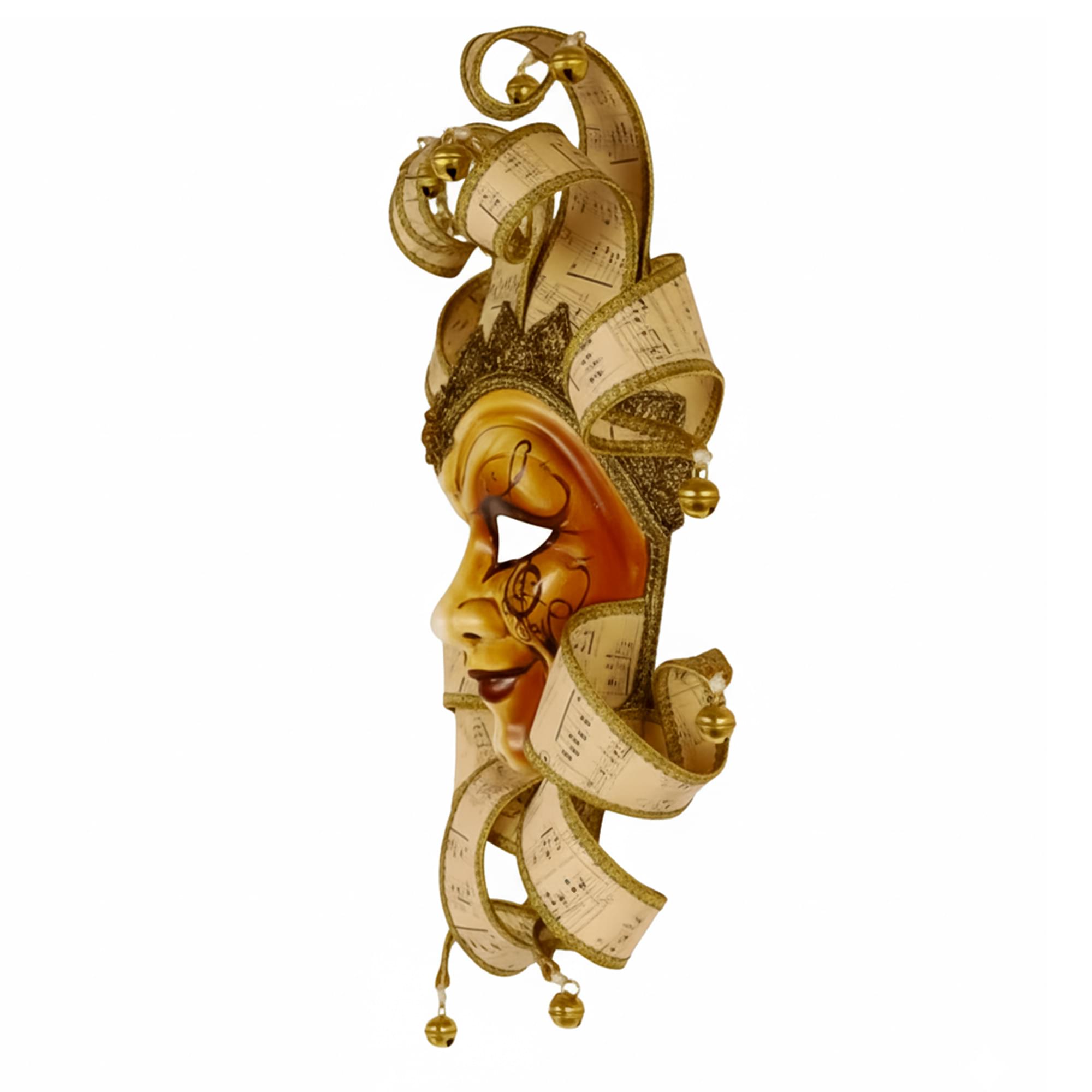 Joker with Music Masquerade Mask Costume Accessory