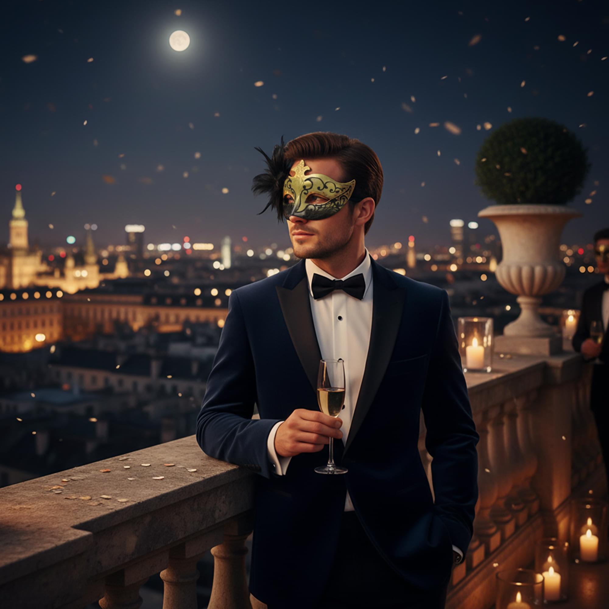 Black/gold Farfallina Masquerade Mask Costume Accessory