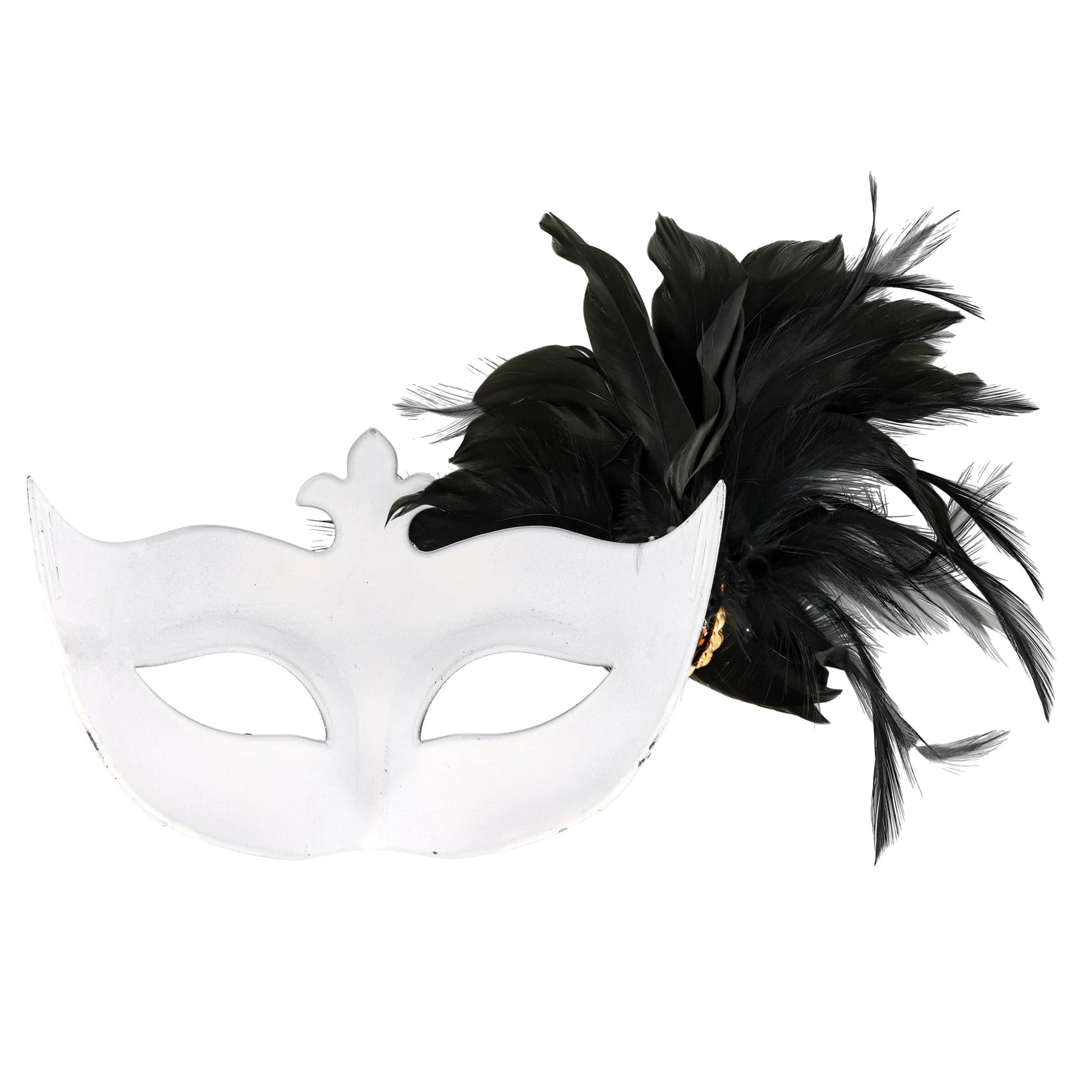 Silver/black Farfallina Side Masquerade Adult Costume