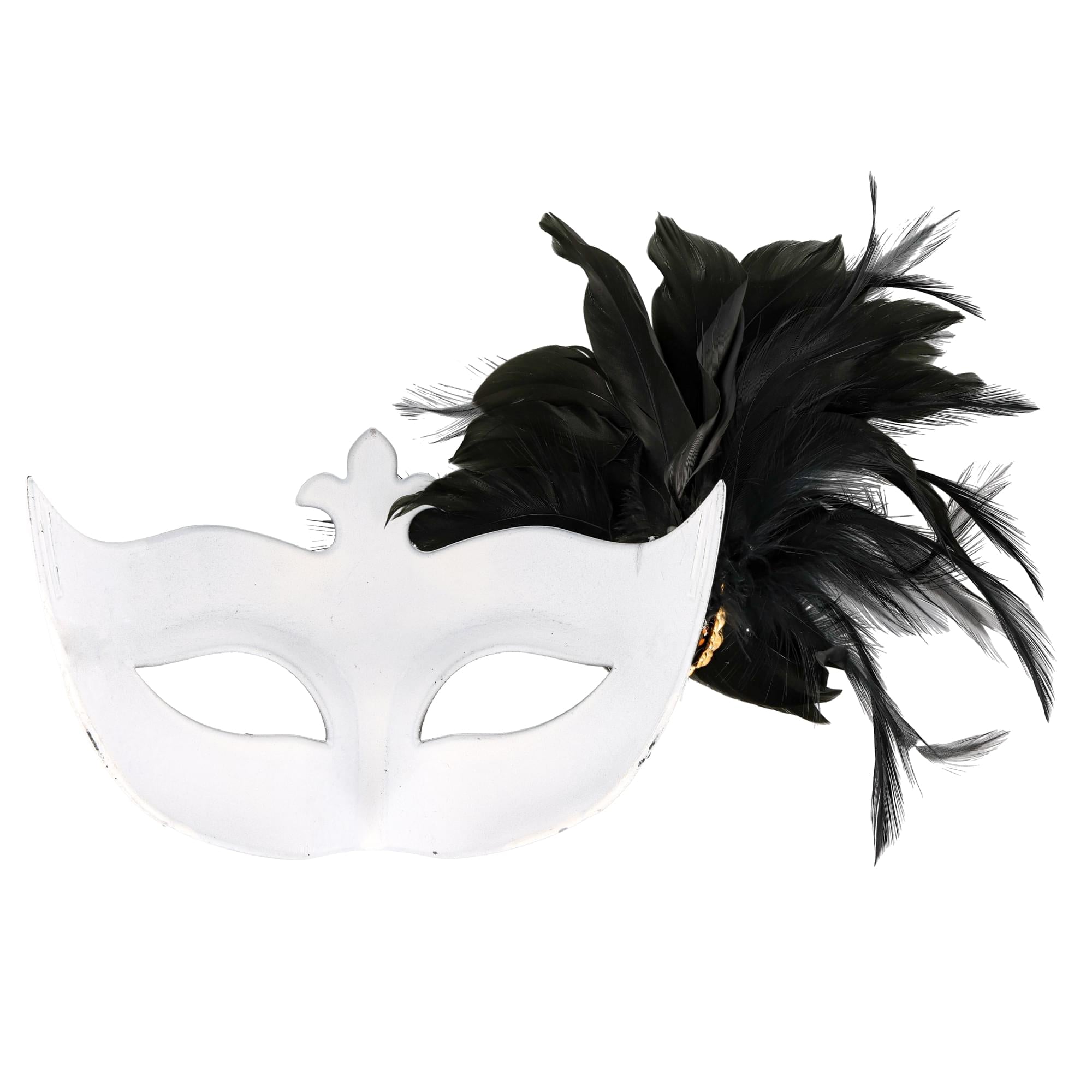 Silver/black Farfallina Side Masquerade Adult Costume
