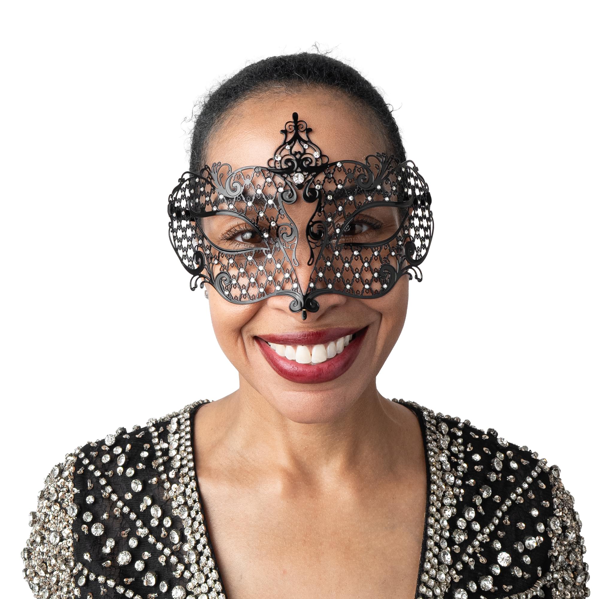 Metal Net with Crystals