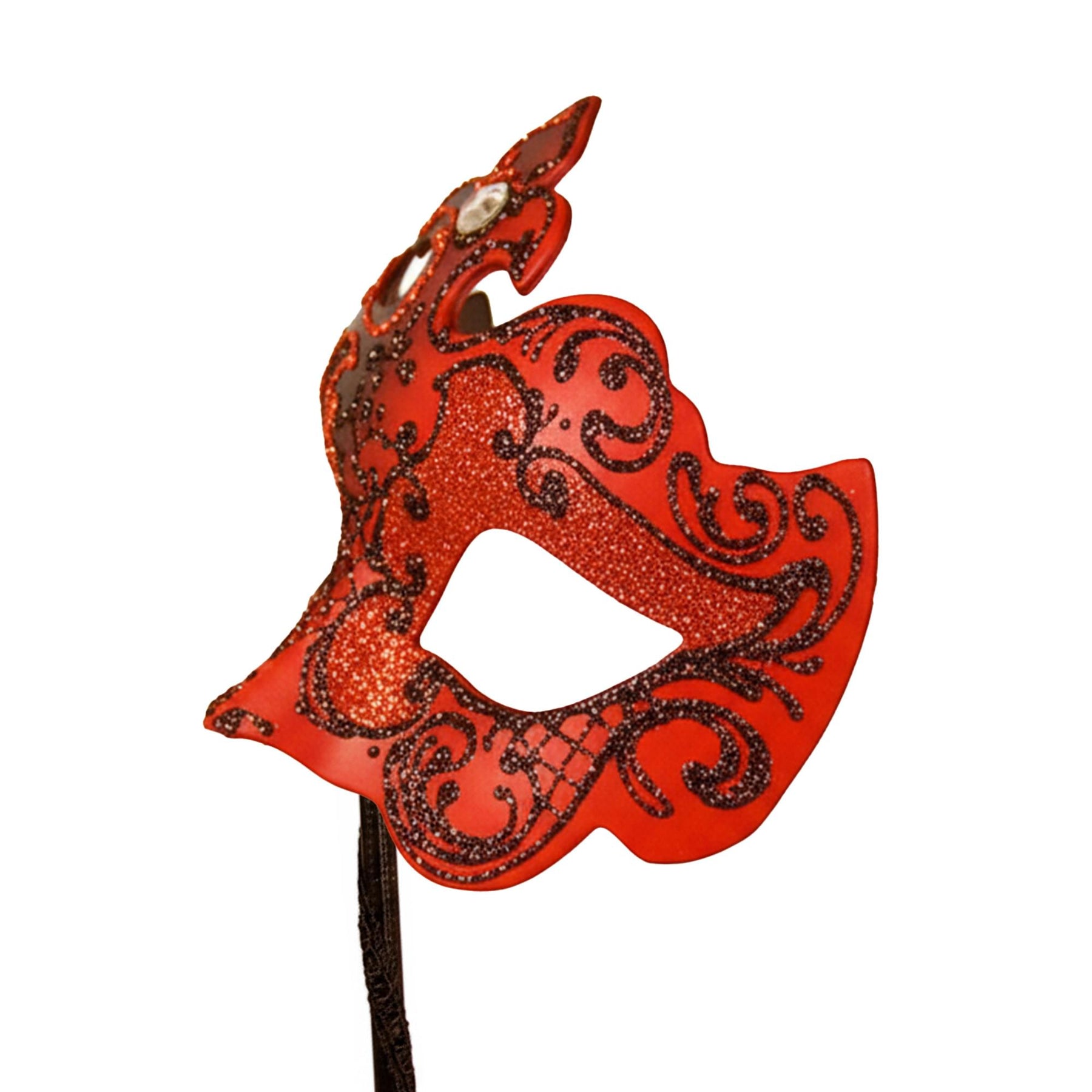 Black/red Farallina Mask Costume Accessory