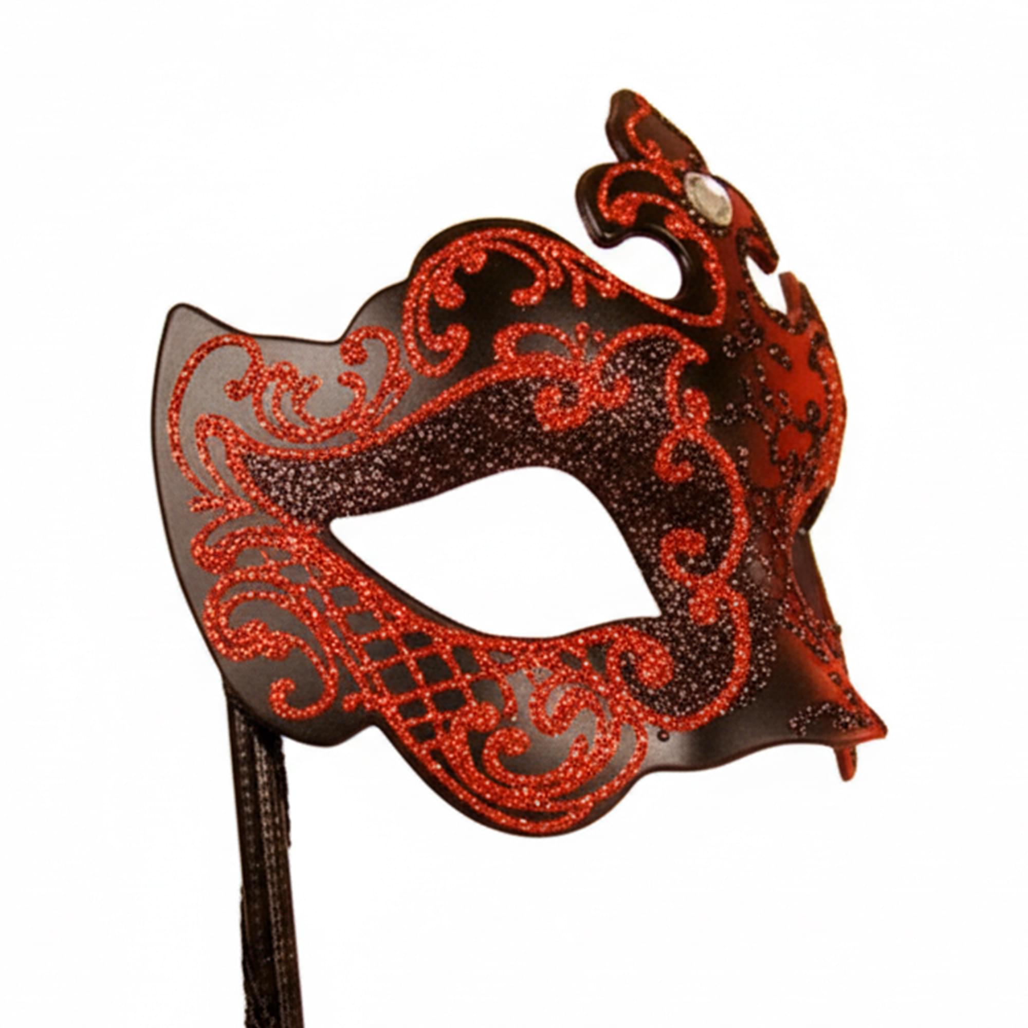 Black/red Farallina Mask Costume Accessory