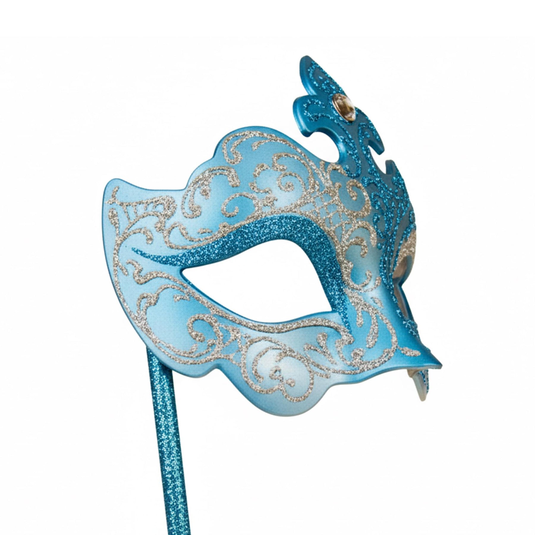 Blue/silver Farfallina Mask Costume Accessory