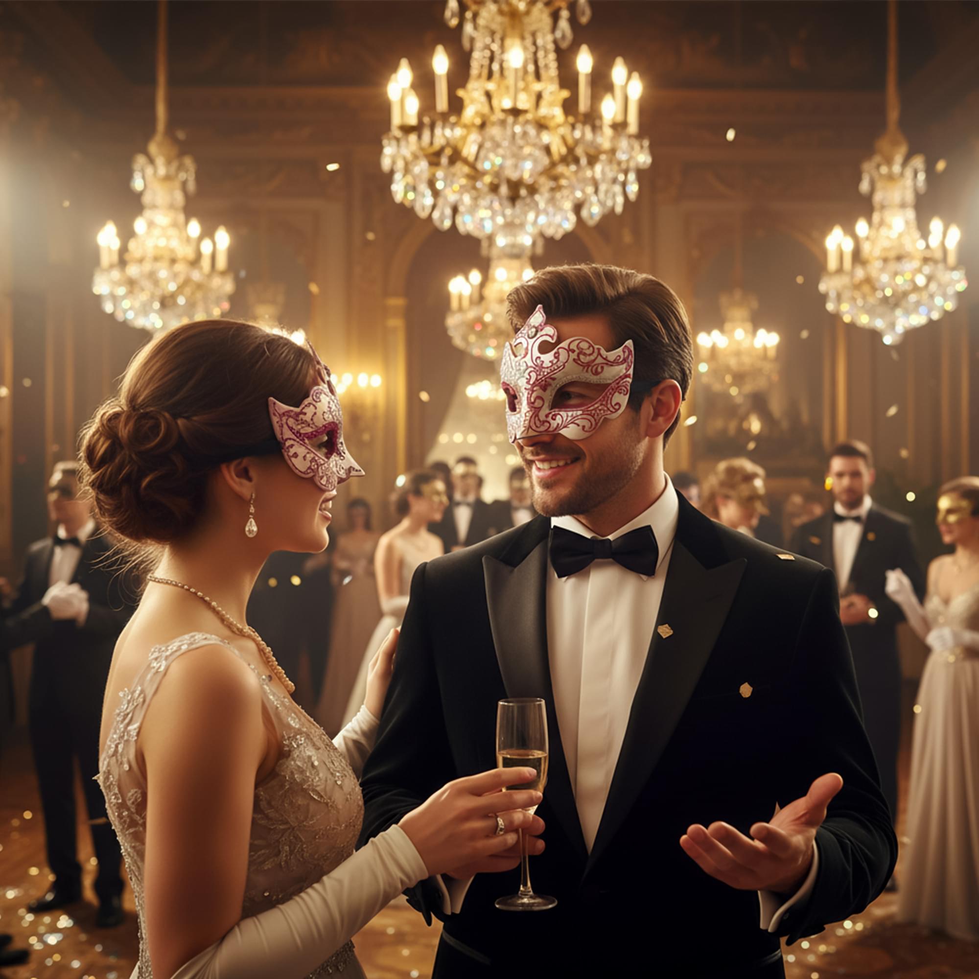 Silver/pink Farallina Mask Costume Accessory