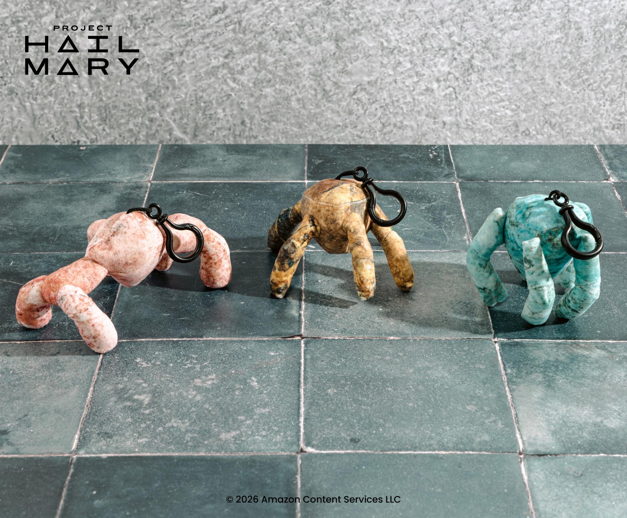Project Hail Mary Eridian Plush Backpack Clips | Set of 3