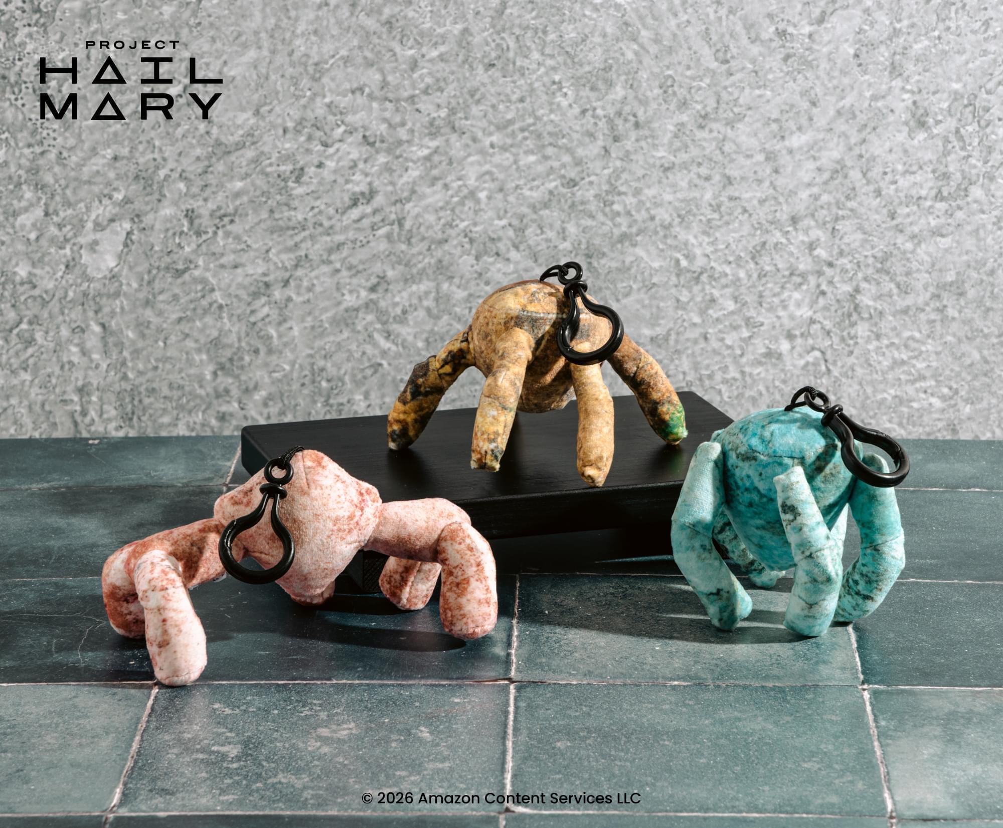 Project Hail Mary Eridian Plush Backpack Clips | Set of 3