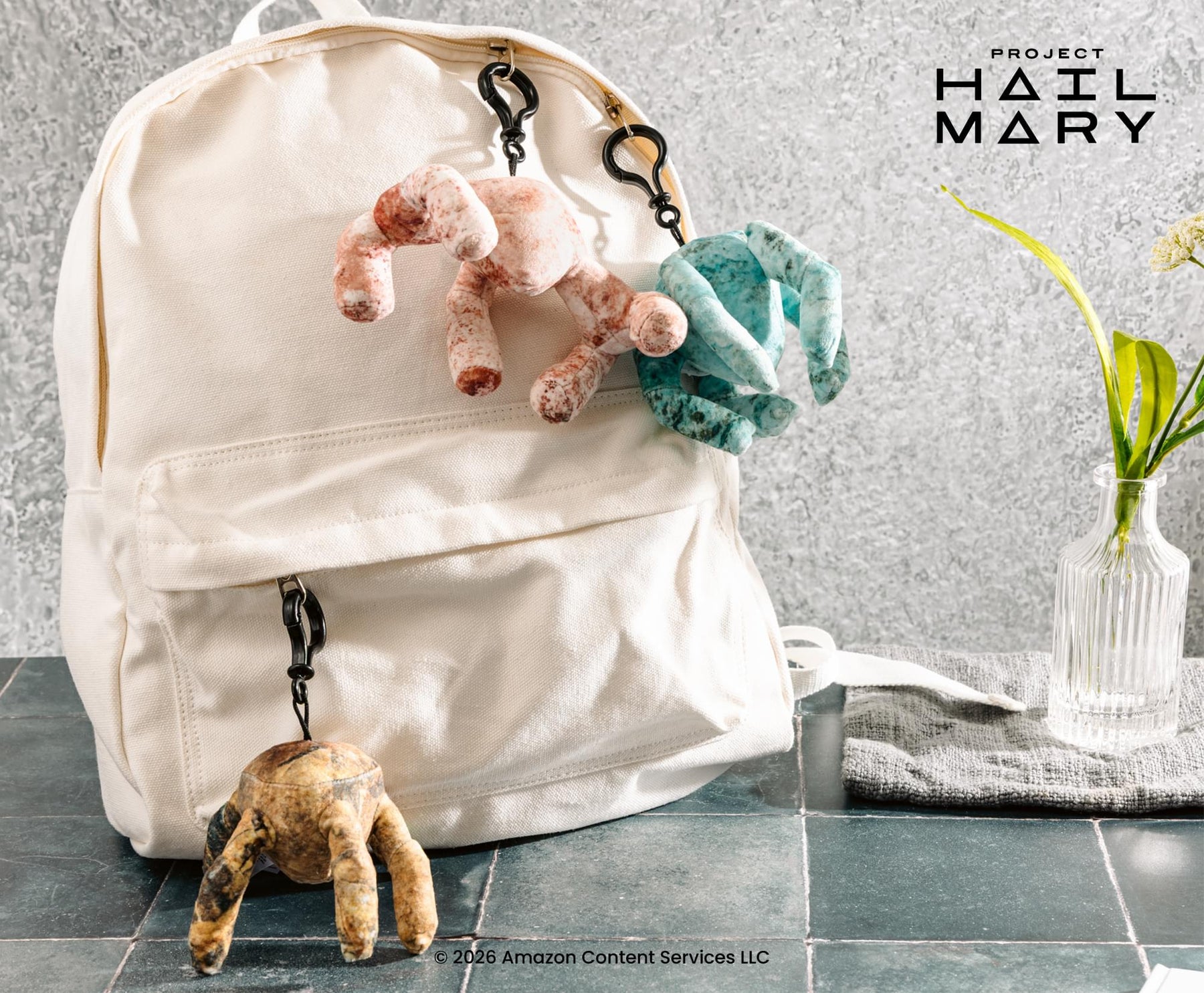 Project Hail Mary Eridian Plush Backpack Clips | Set of 3 | Free Shipp
