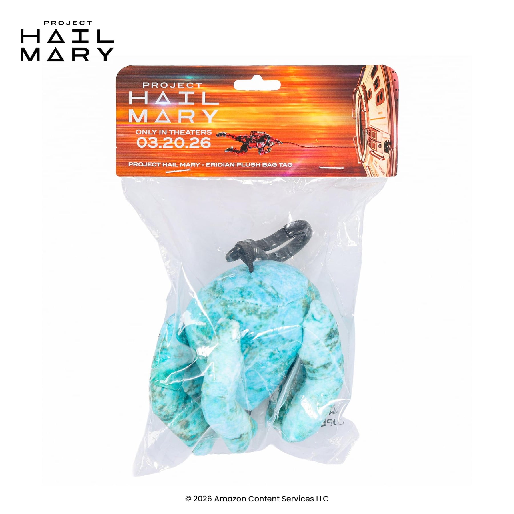Project Hail Mary Blue Eridian Plush Backpack Clip