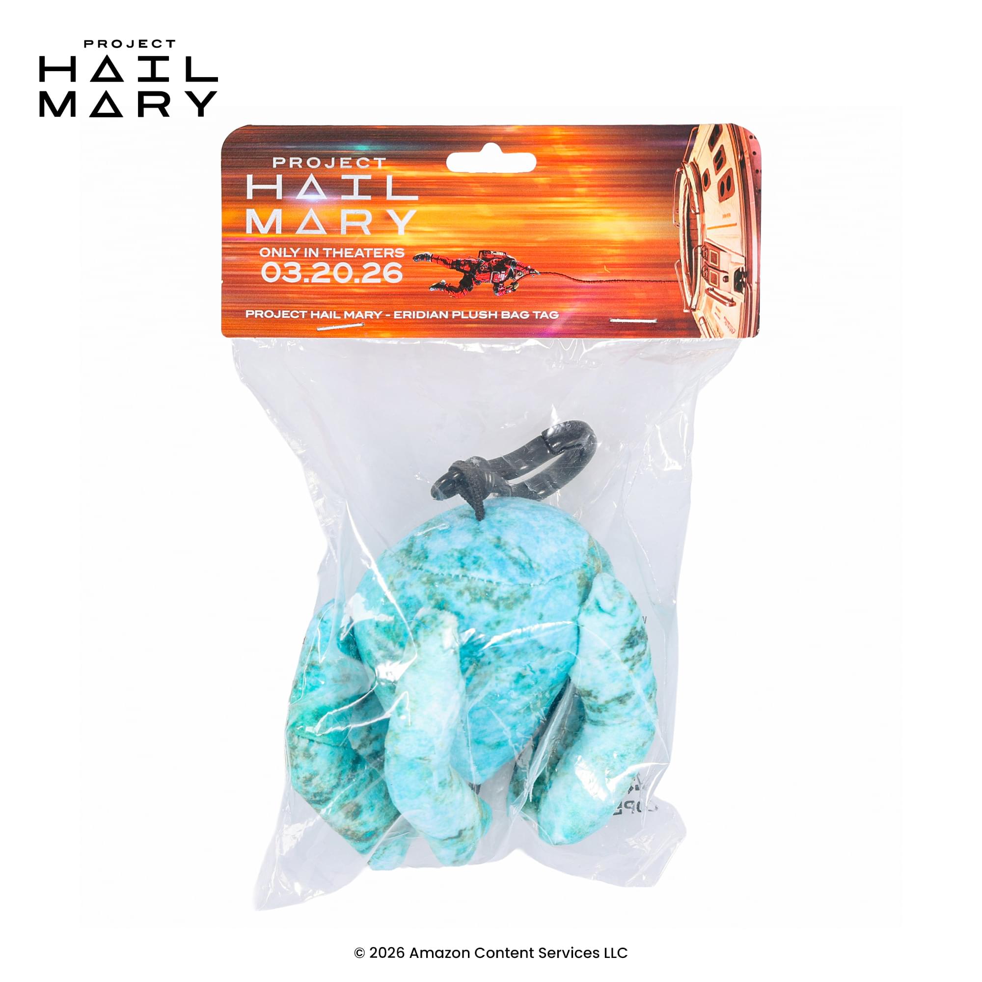 Project Hail Mary Blue Eridian Plush Backpack Clip