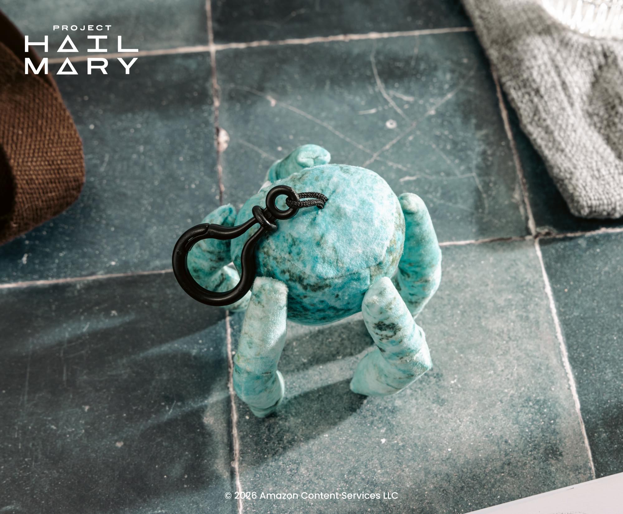 Project Hail Mary Blue Eridian Plush Backpack Clip