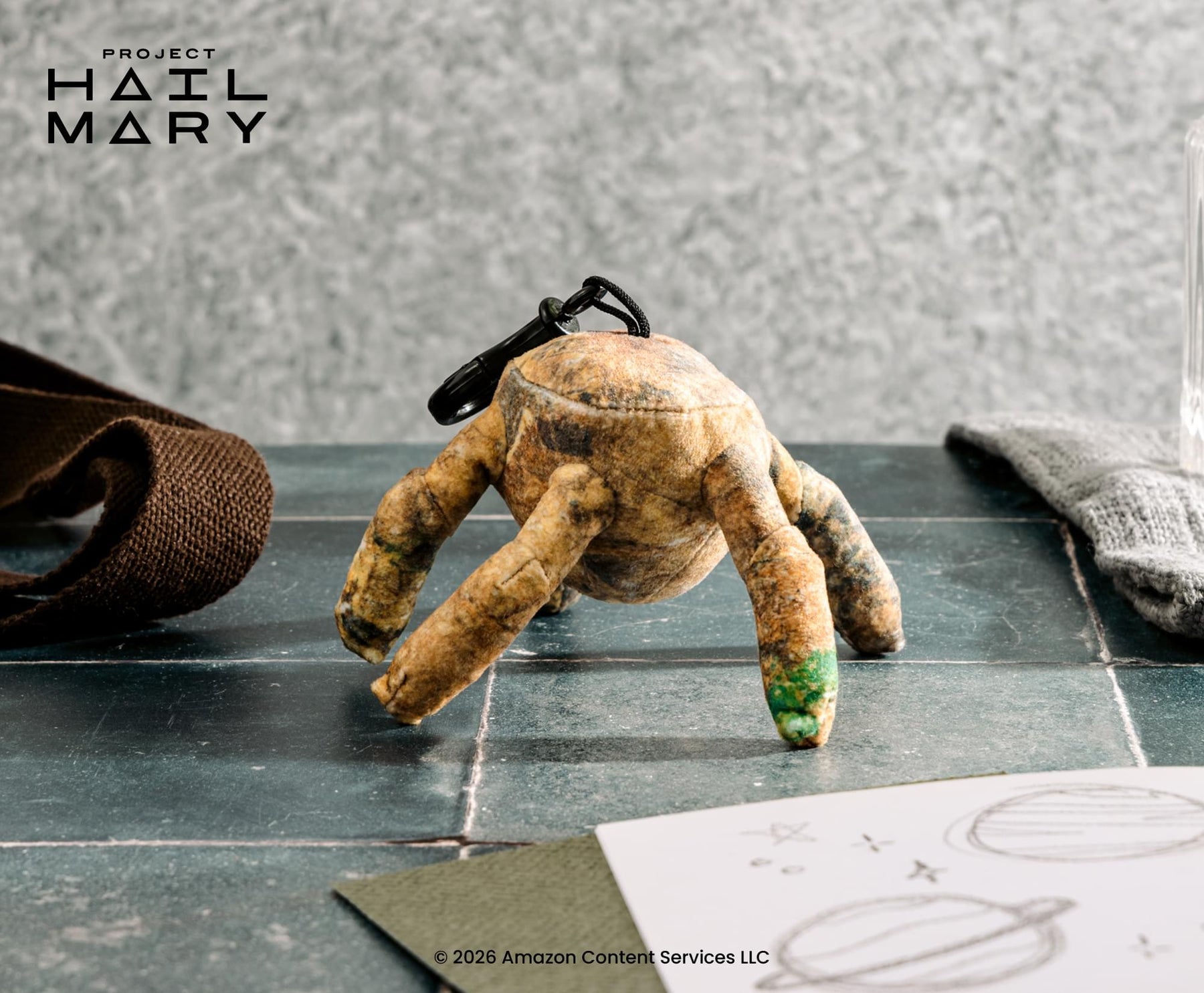 Project Hail Mary Rocky Plush Backpack Clip