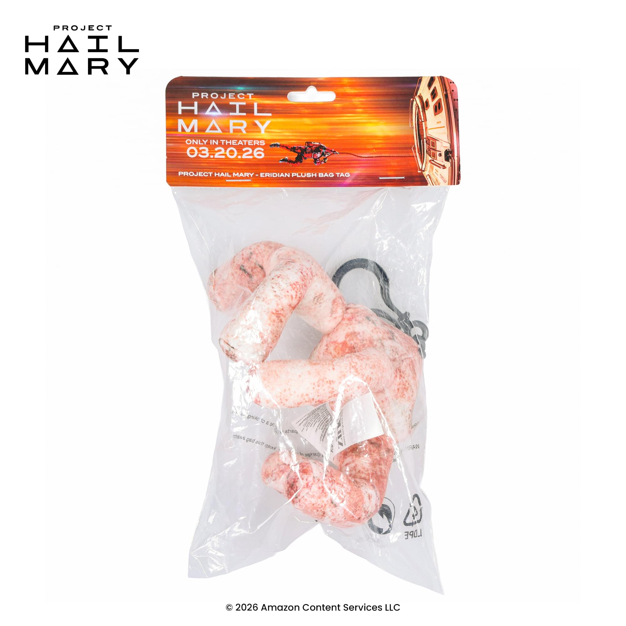 Project Hail Mary Pink Eridian Plush Backpack Clip