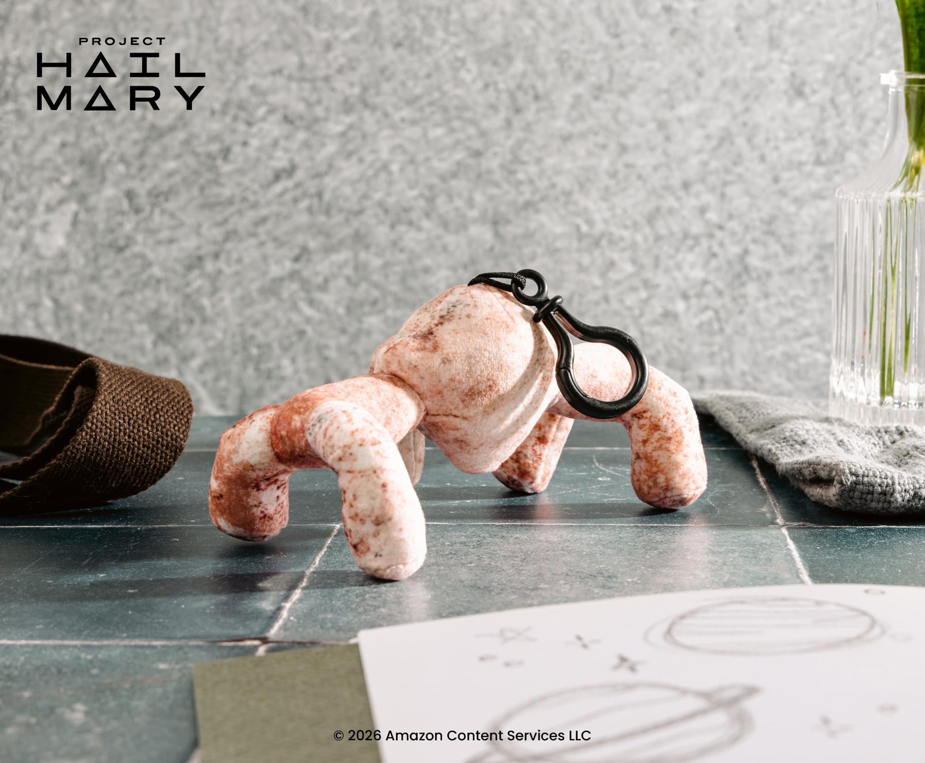 Project Hail Mary Pink Eridian Plush Backpack Clip