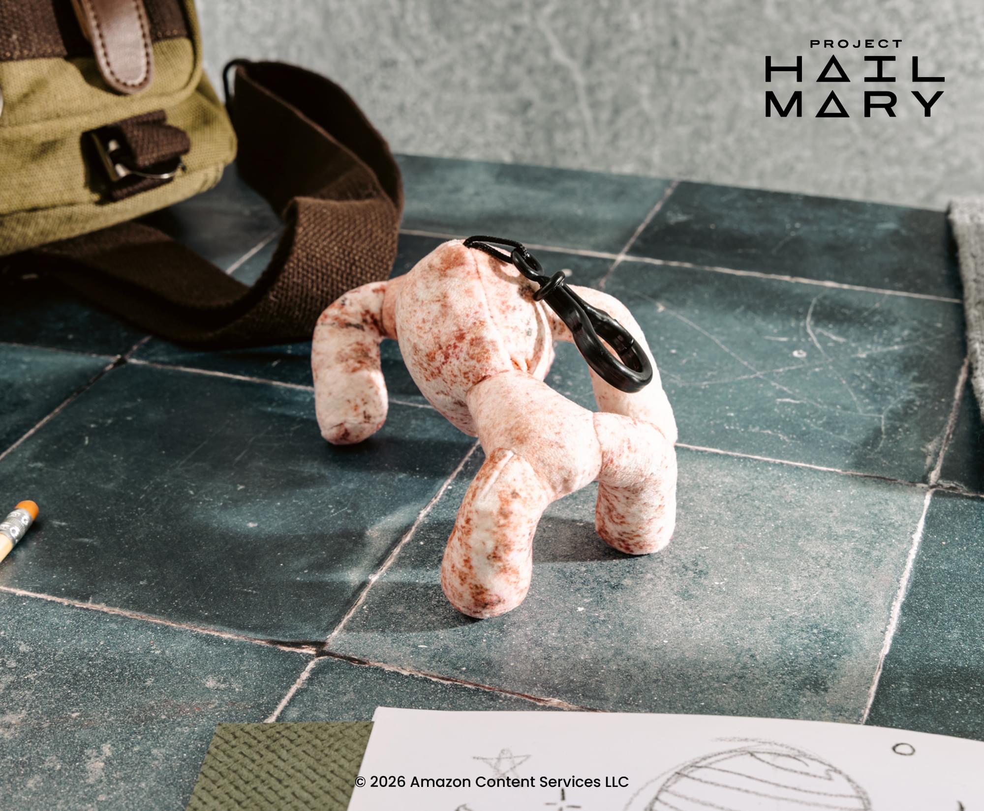 Project Hail Mary Pink Eridian Plush Backpack Clip