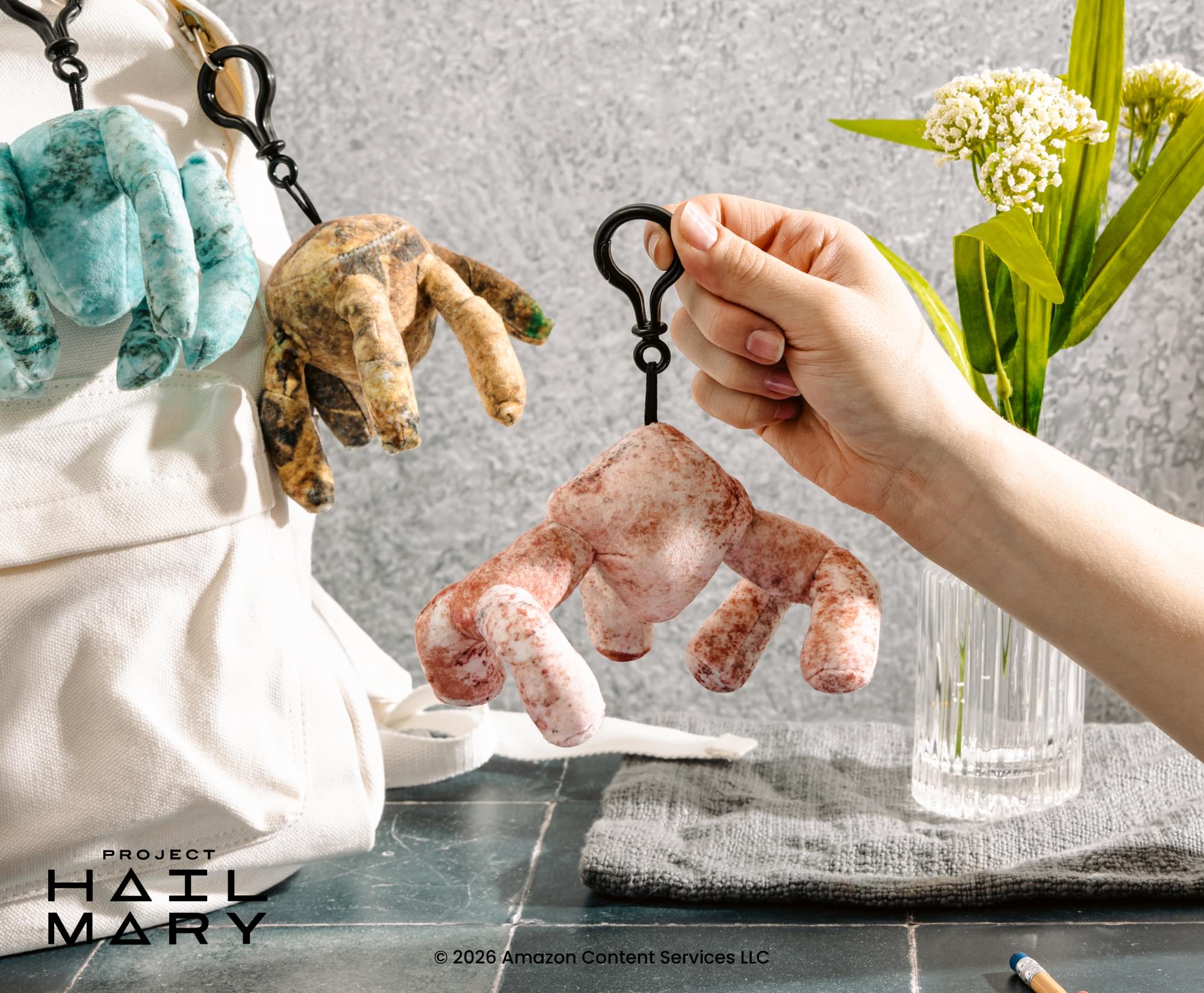 Project Hail Mary Pink Eridian Plush Backpack Clip