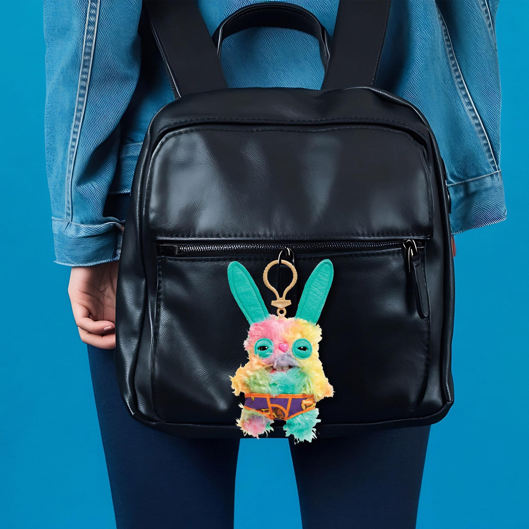 Fugglers 5-Inch Plush Clip-On | Rabid Rabbit - Multi