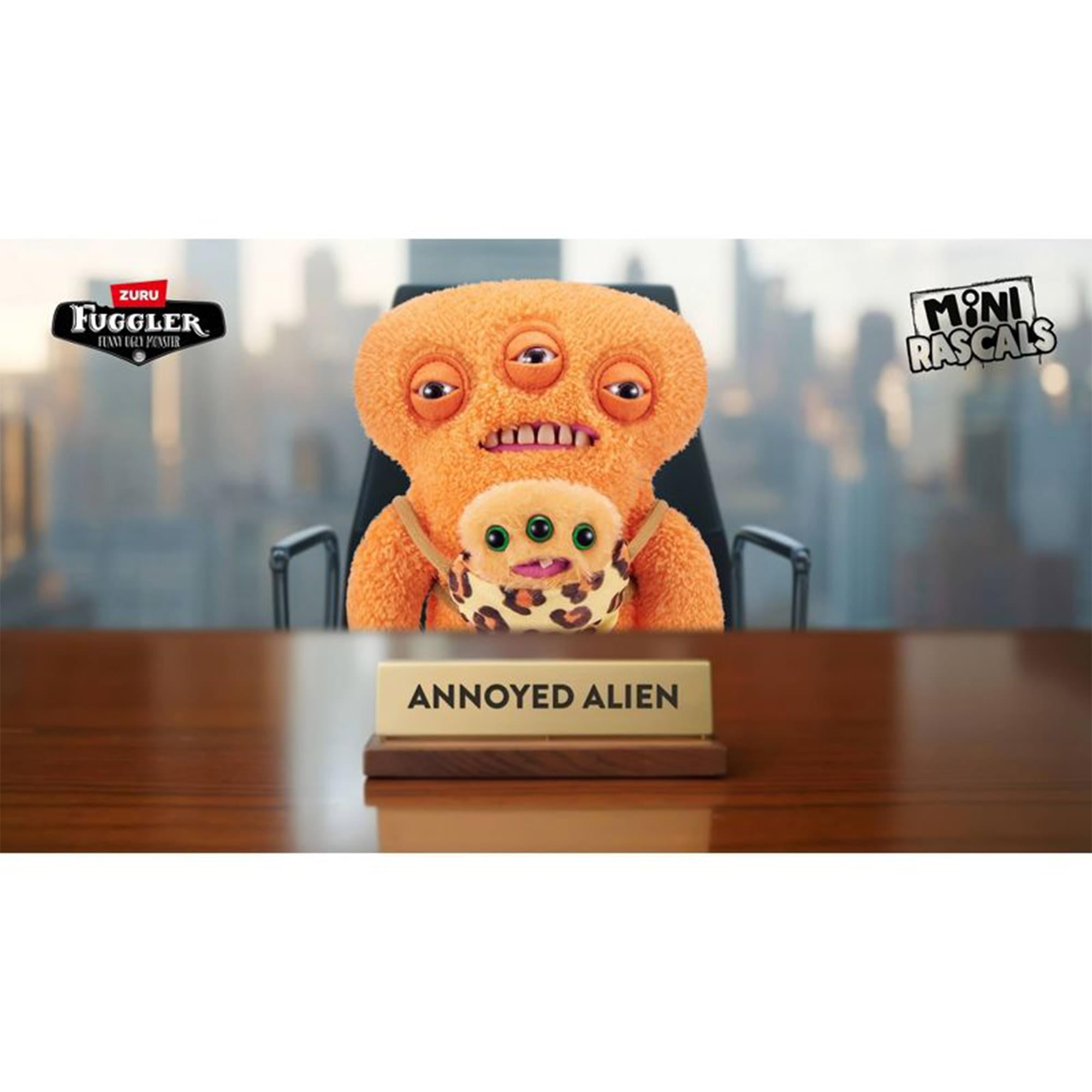 Fuggler Mini Rascals 9-inch Plush 2-Pack | Annoyed Alien and Baby