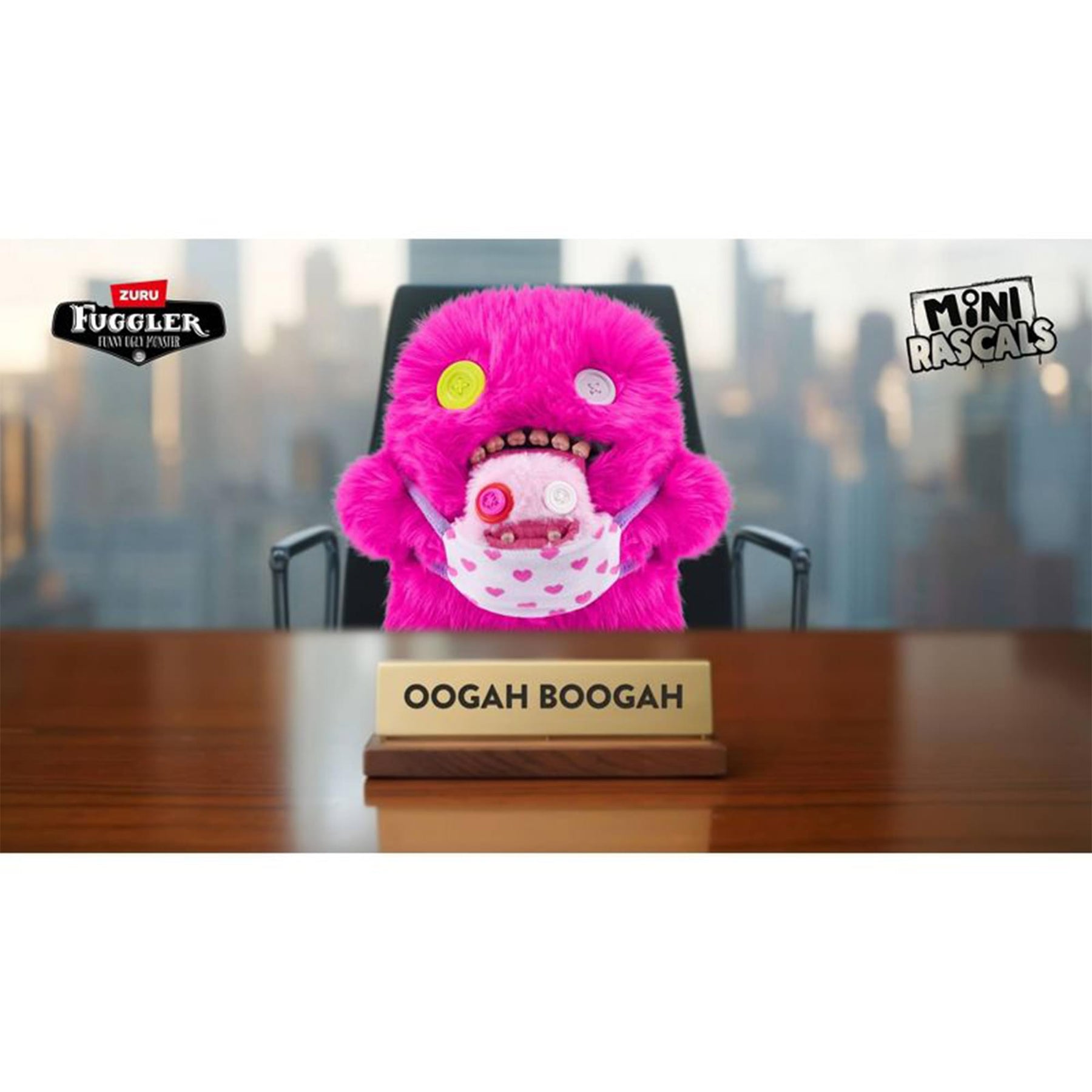 Fuggler Mini Rascals 9-inch Plush 2-Pack | Oogah Boogah and Baby