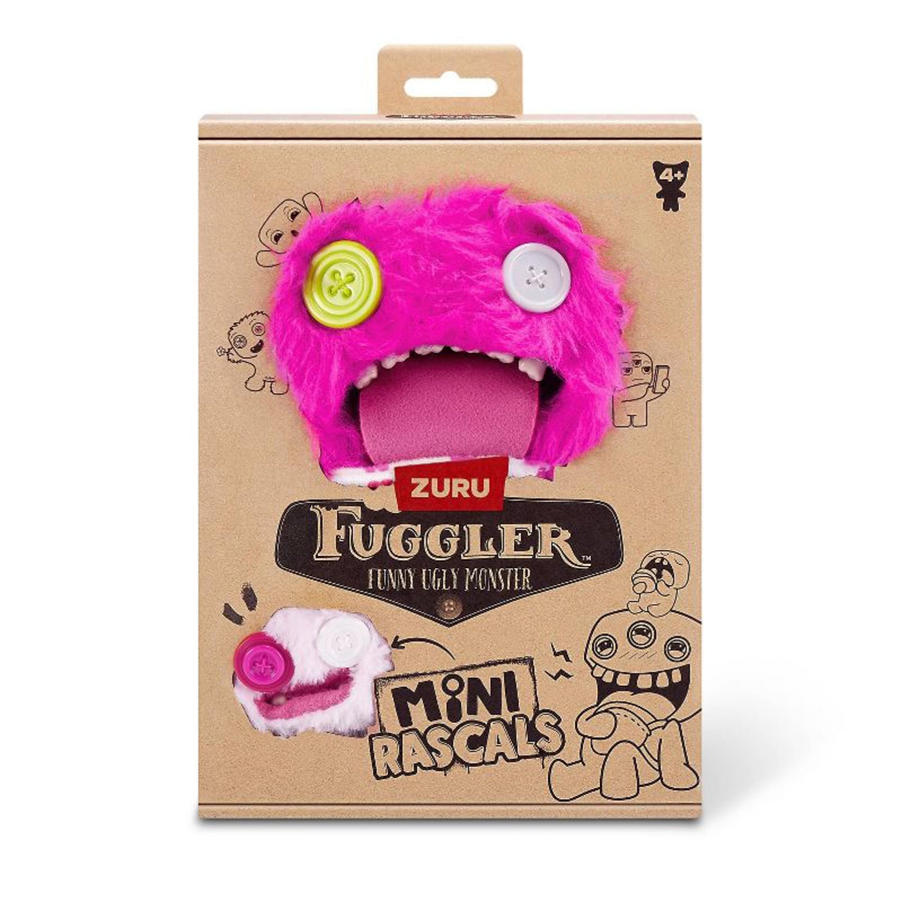 Fuggler Mini Rascals 9-inch Plush 2-Pack | Oogah Boogah and Baby