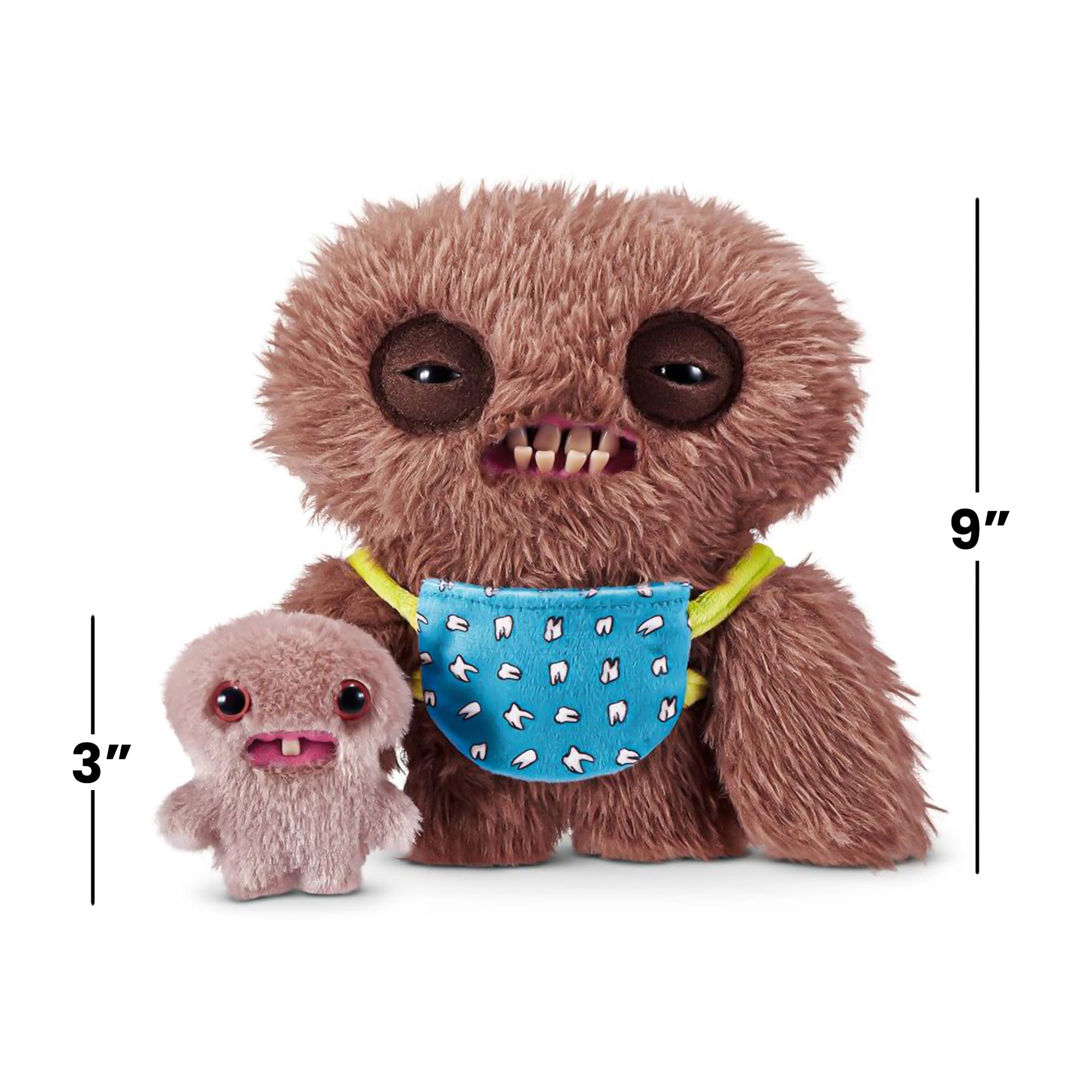 Fuggler Mini Rascals 9-inch Plush 2-Pack | Squidge and Baby