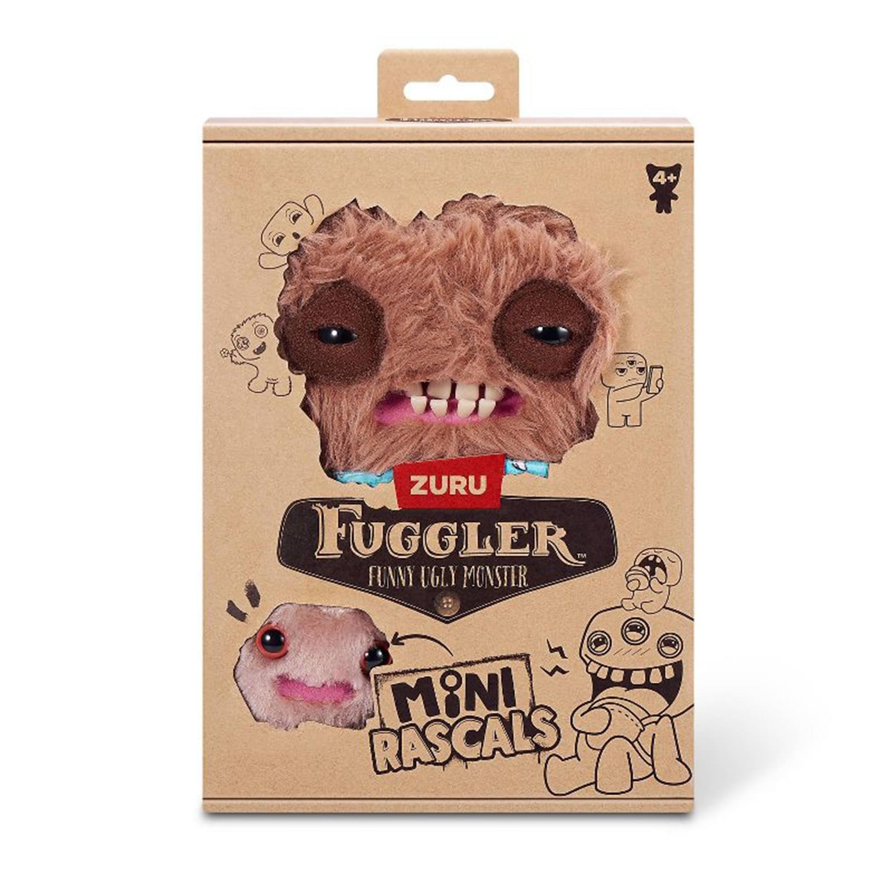 Fuggler Mini Rascals 9-inch Plush 2-Pack | Squidge and Baby